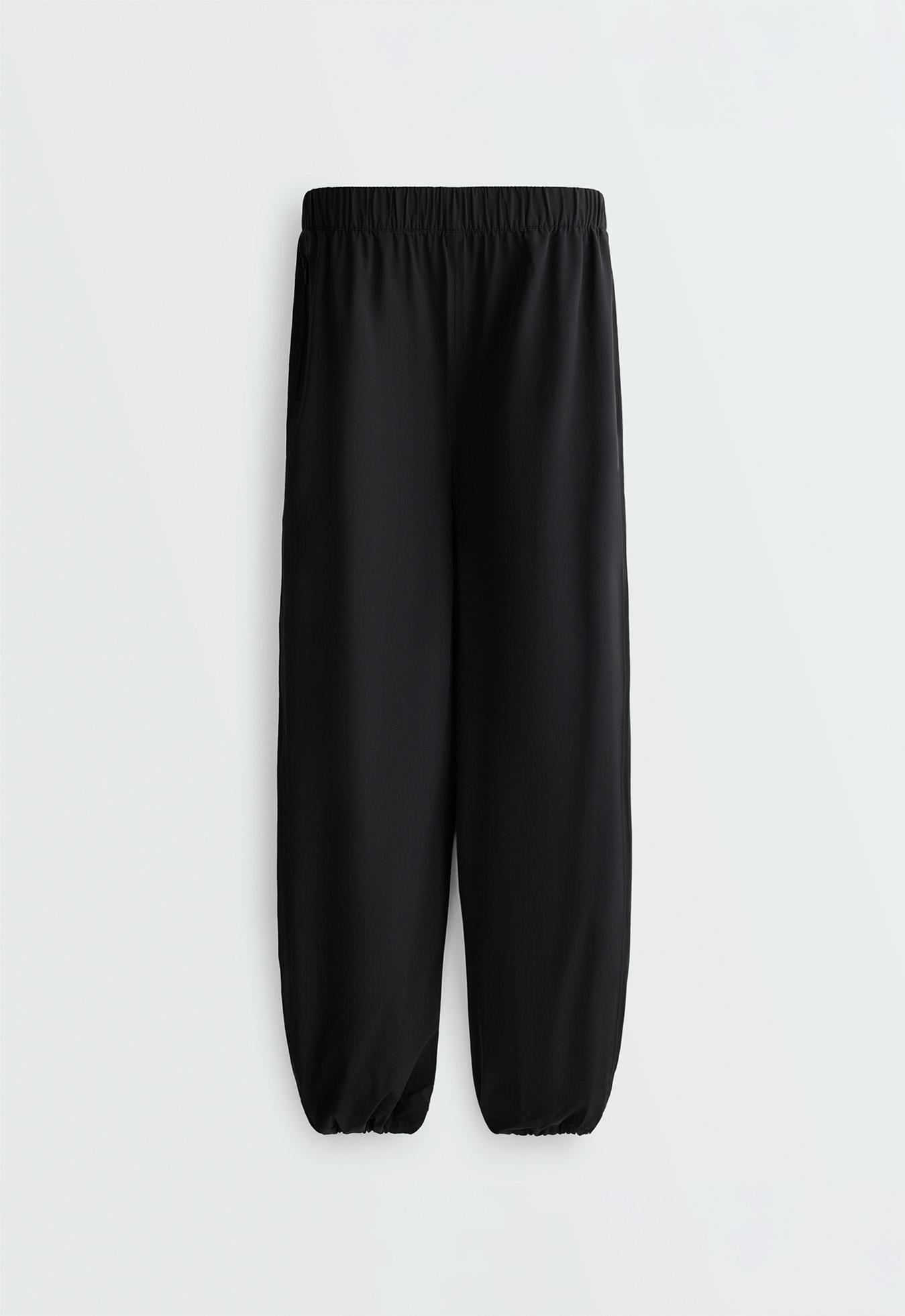10k waterproof balloon trousers — BLACK