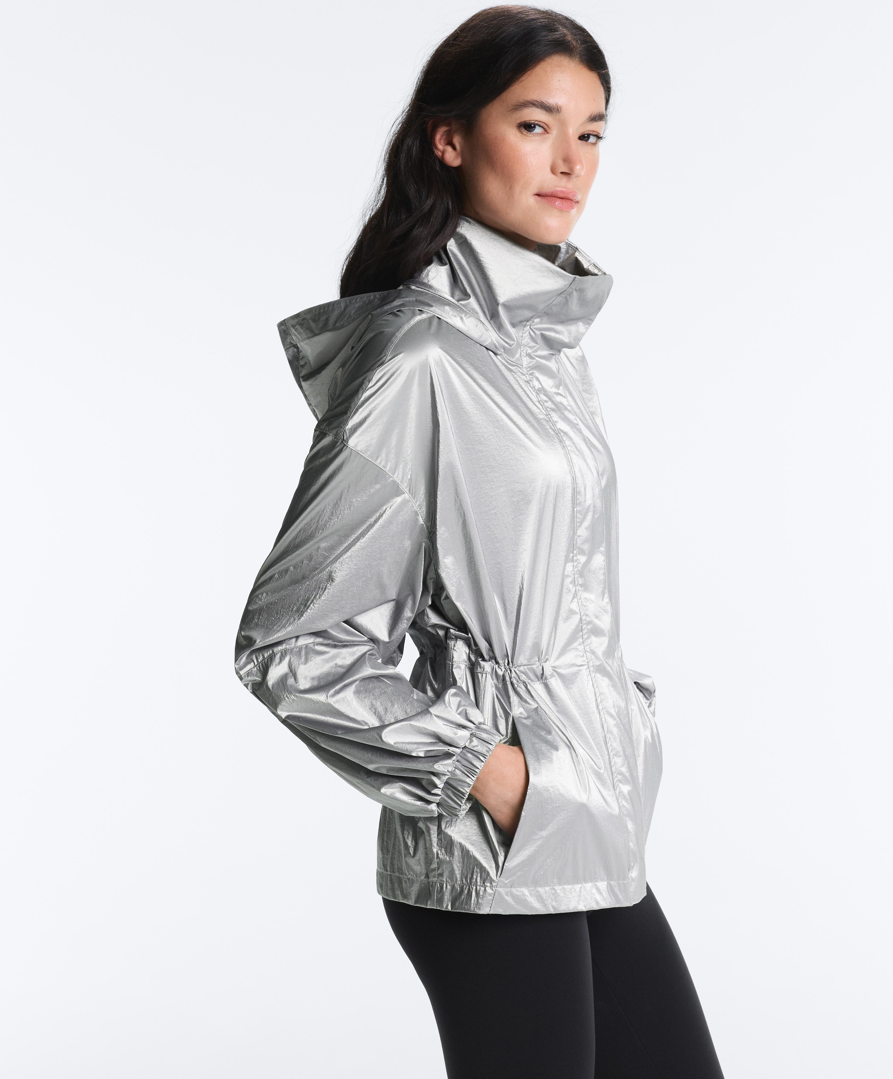 Water-repellent jacket with metallic effect — GREY