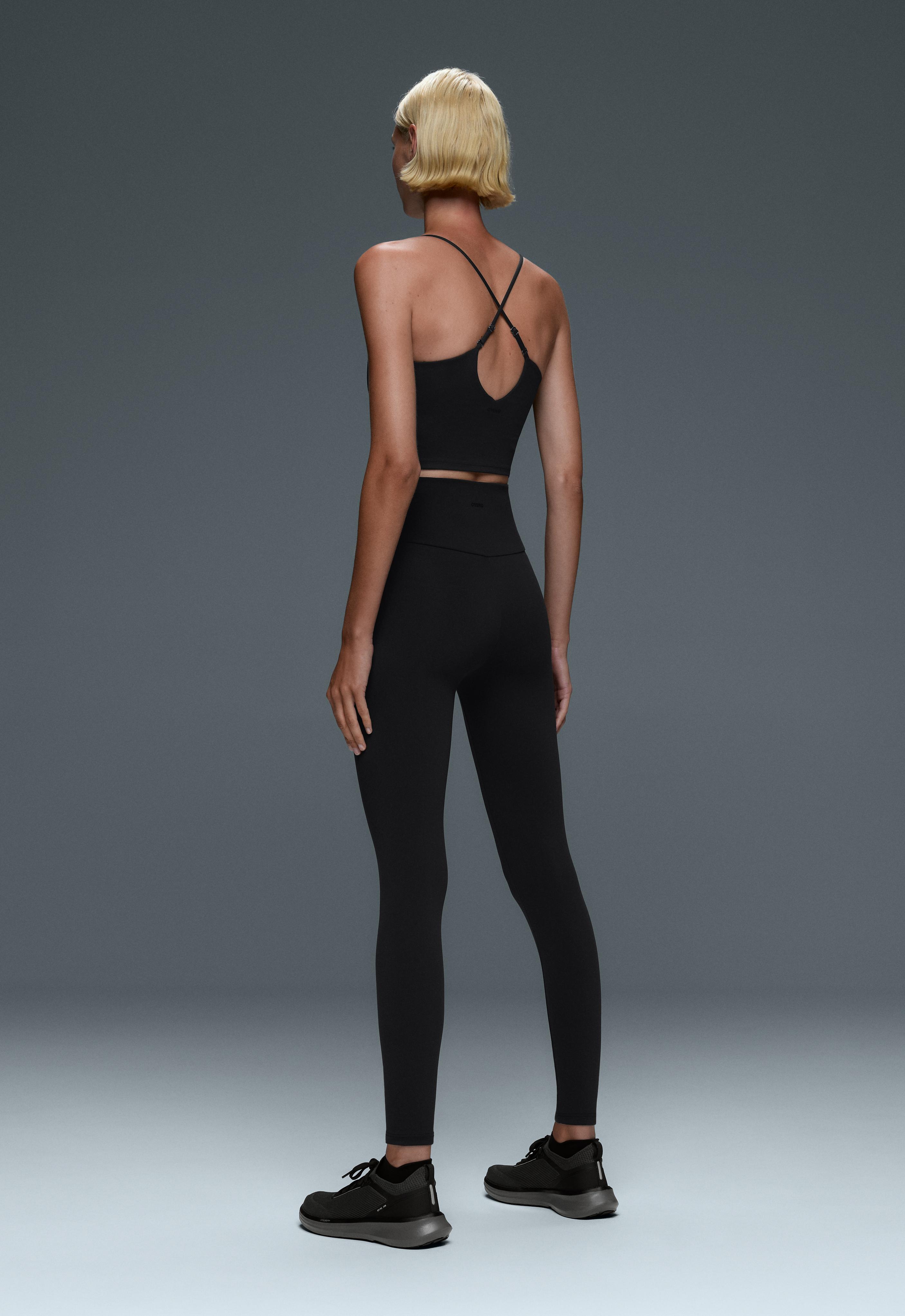 Comfortlux super high-rise ankle-length leggings — BLACK