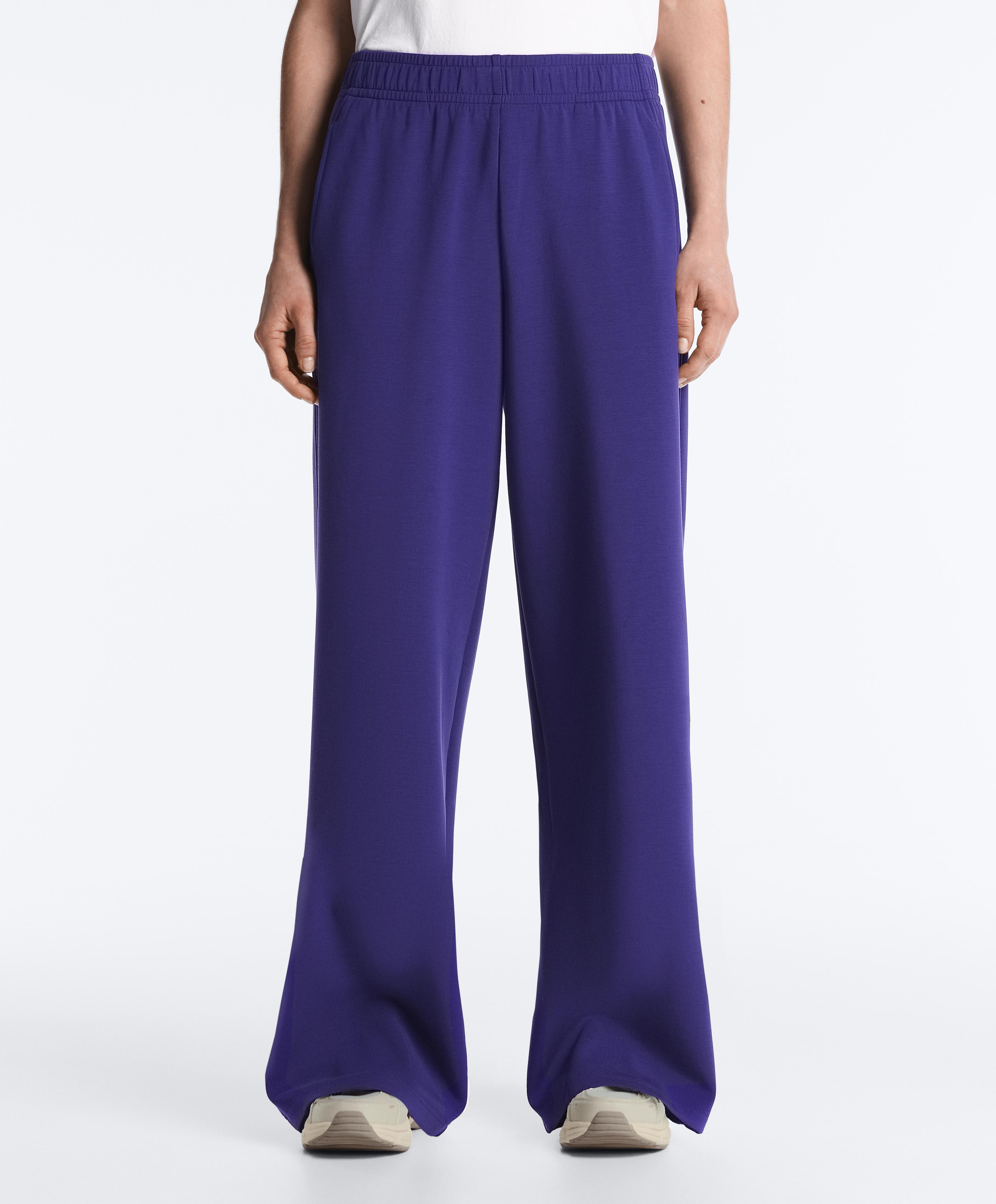 กางเกงขาตรงทรงกว้างผสม modal กางเกงขาตรงทรงกว้างผสม modal