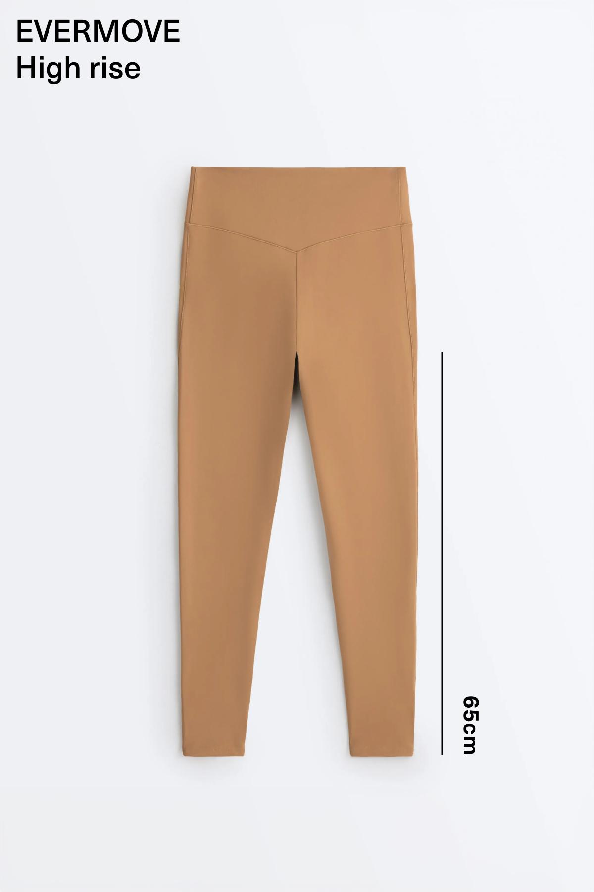 Evermove high-rise ankle-length leggings — PRALINE