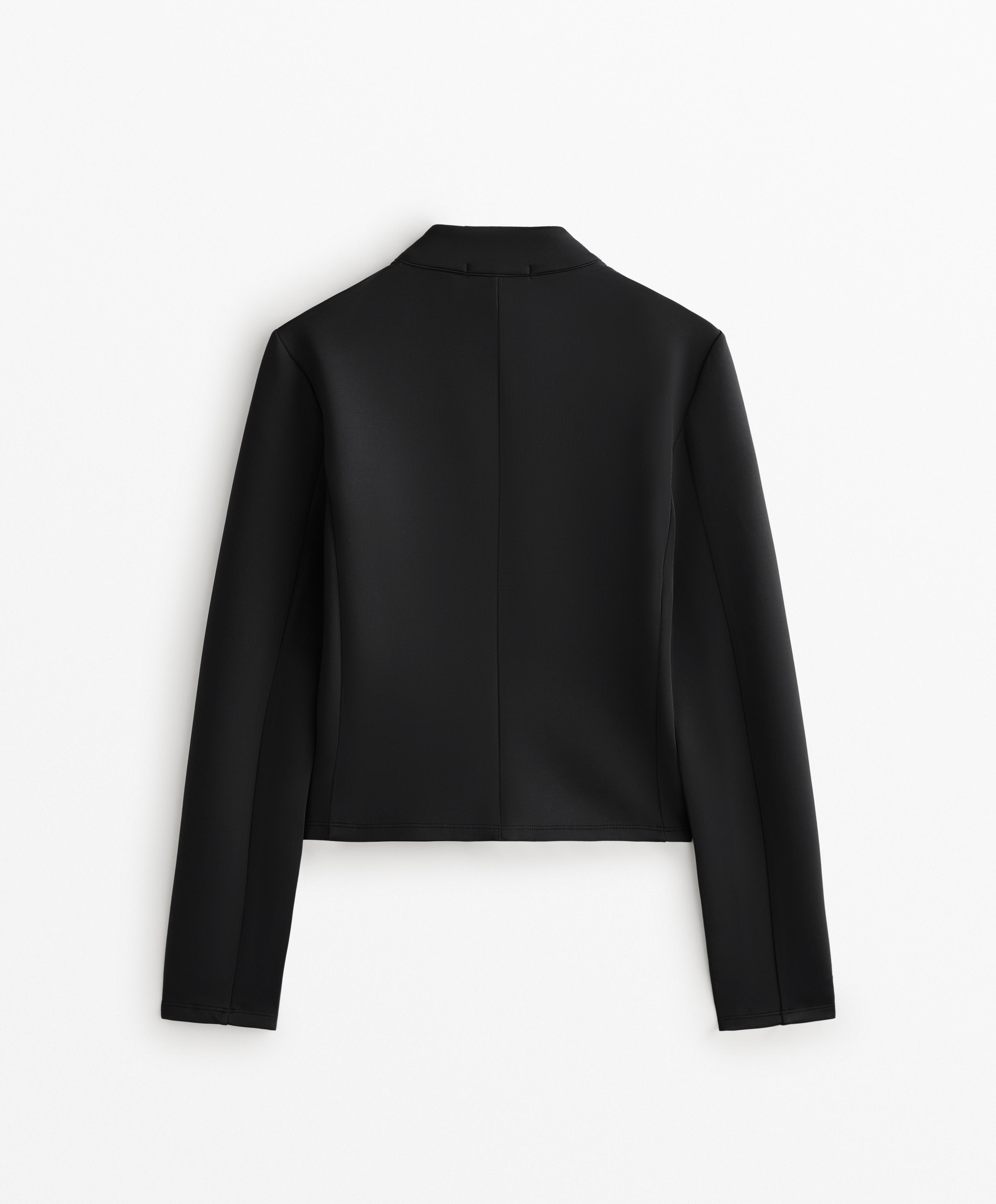 Veste effet néoprène brushed - Soldes