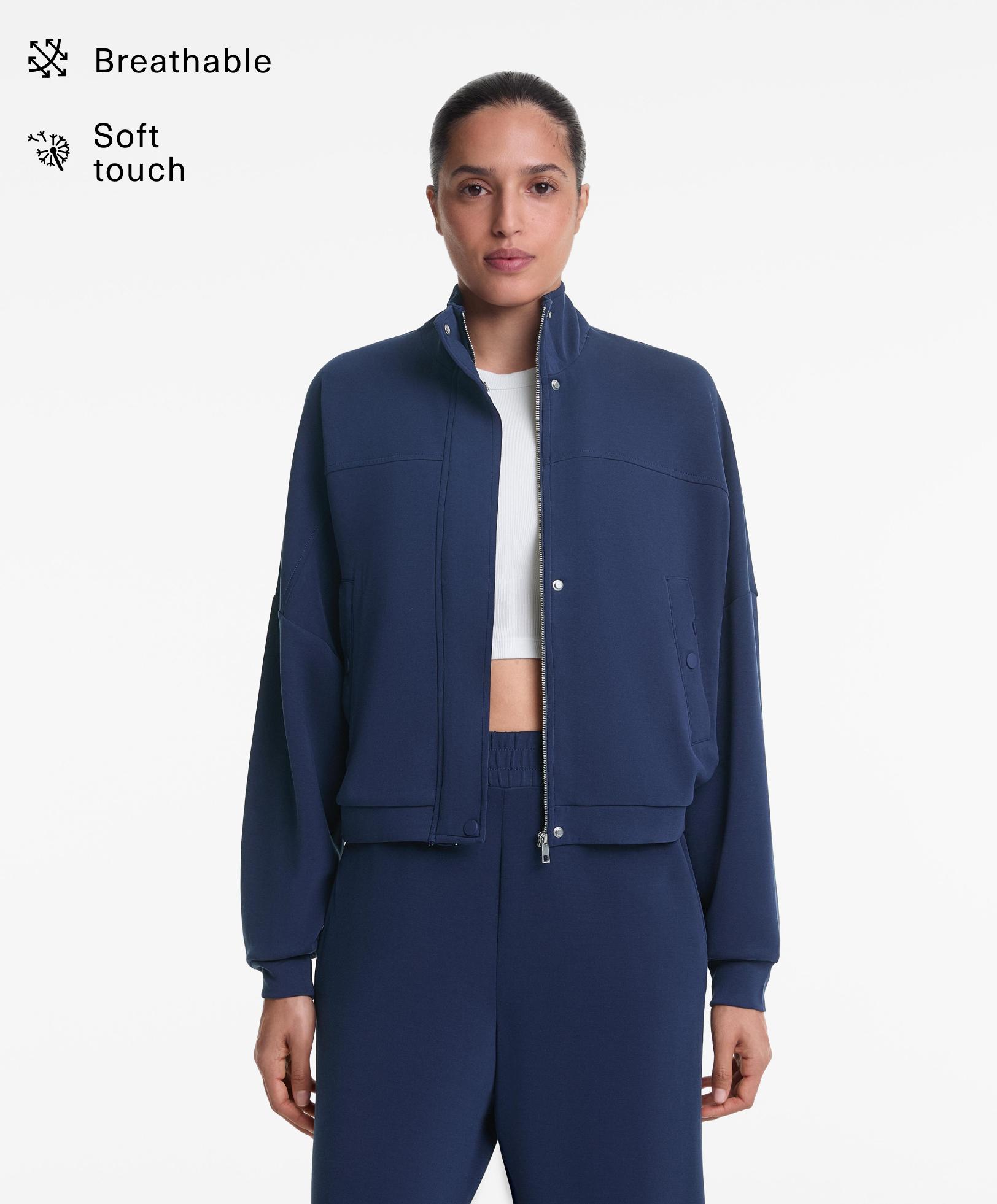 Jacket with soft-touch modal