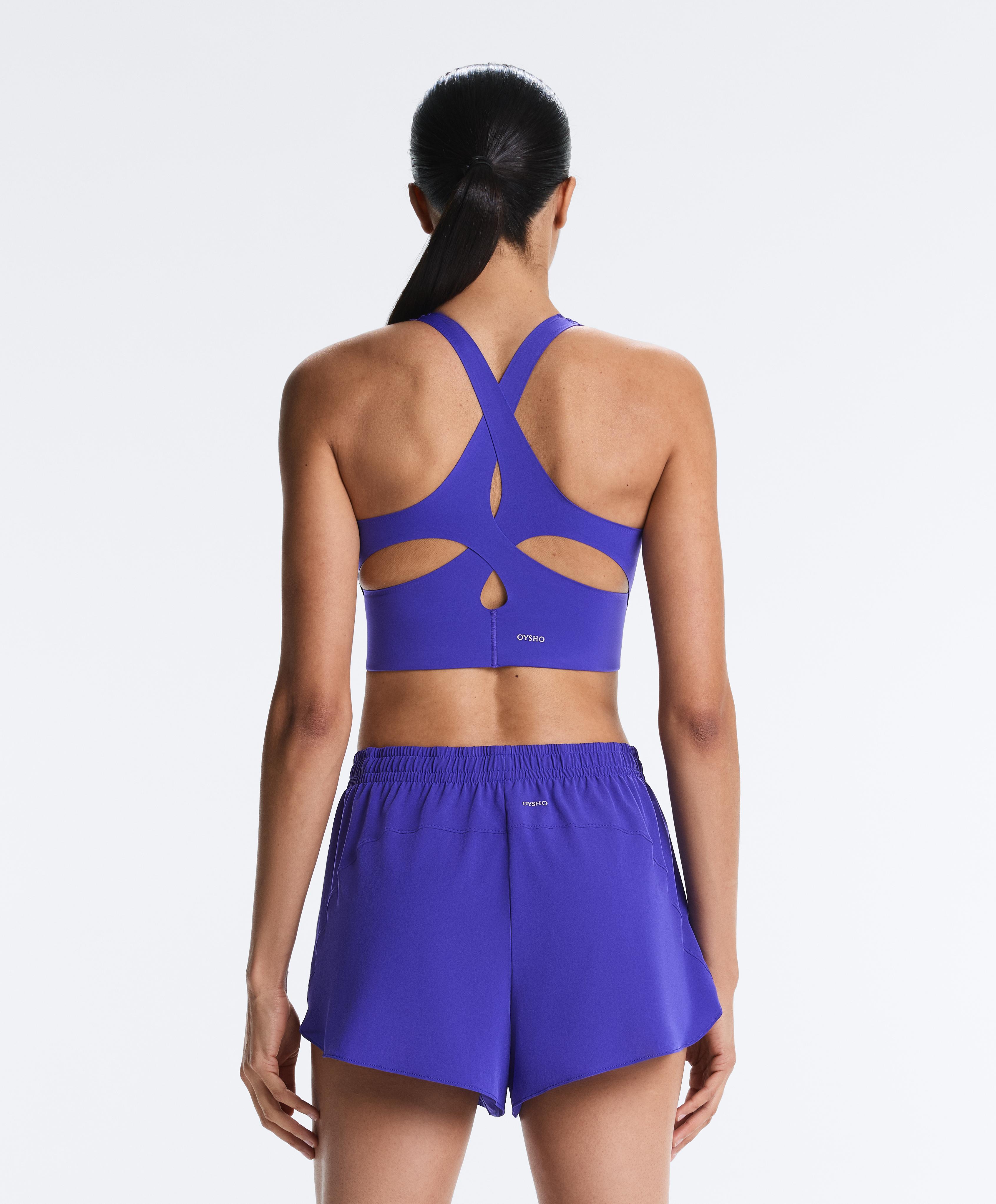 Light Touch crossover back tank top — KLEIN BLUE