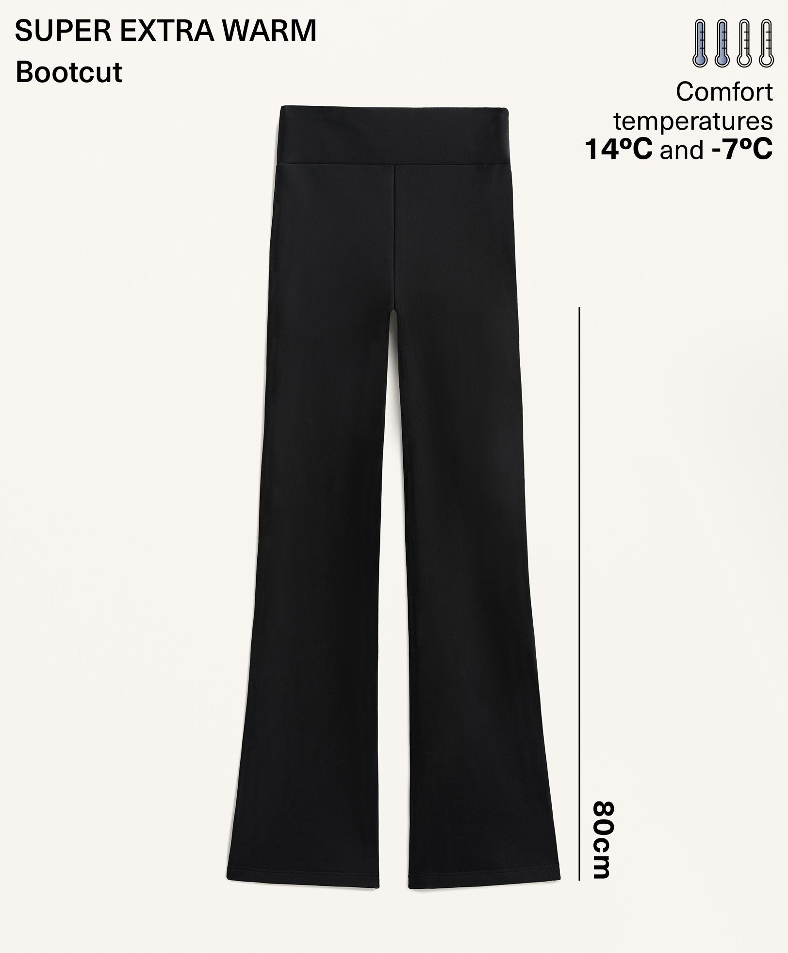 Bootcut seamless high rise super extra Warm trousers