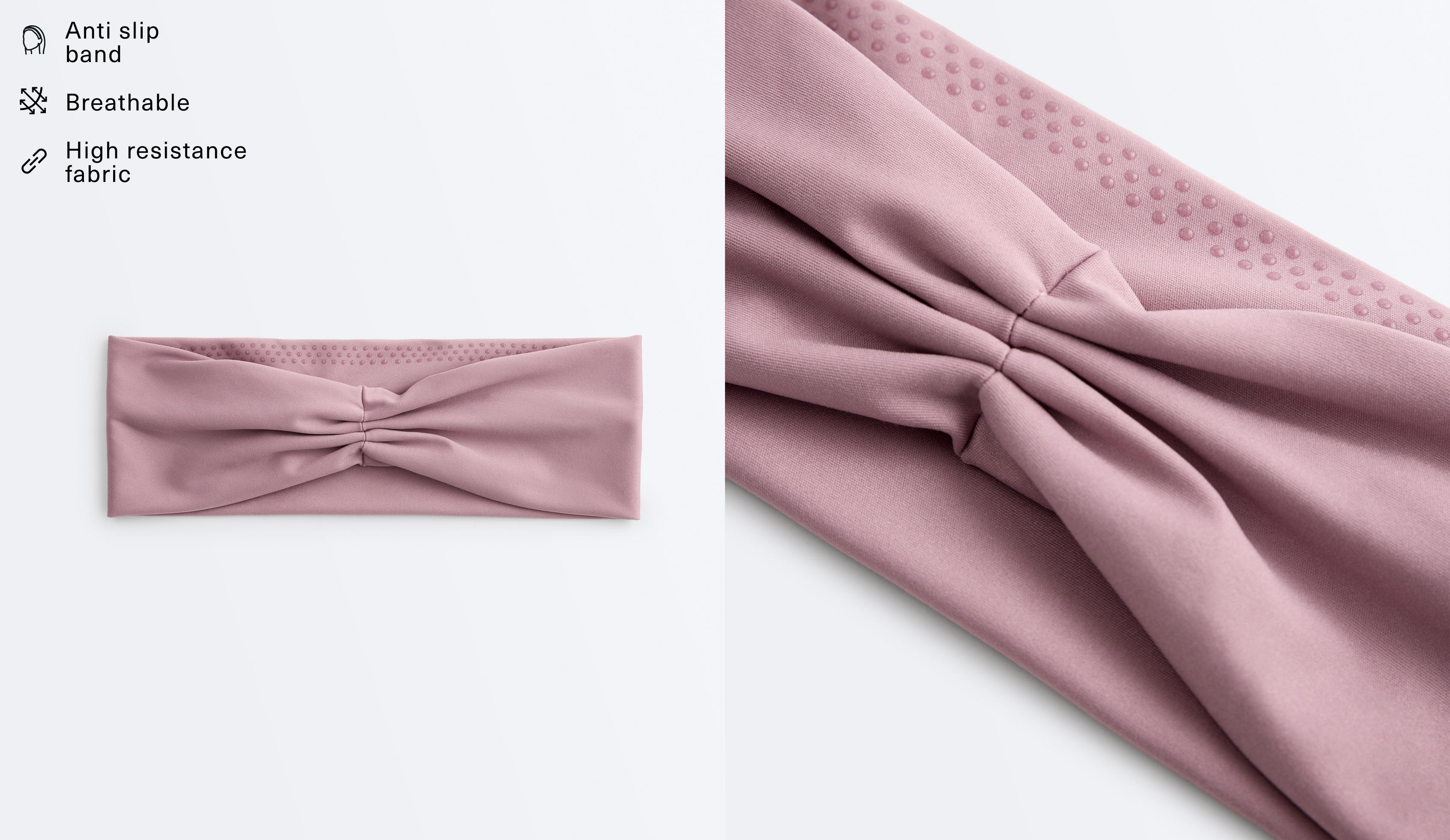 Ruched sports headband — ROSETTE