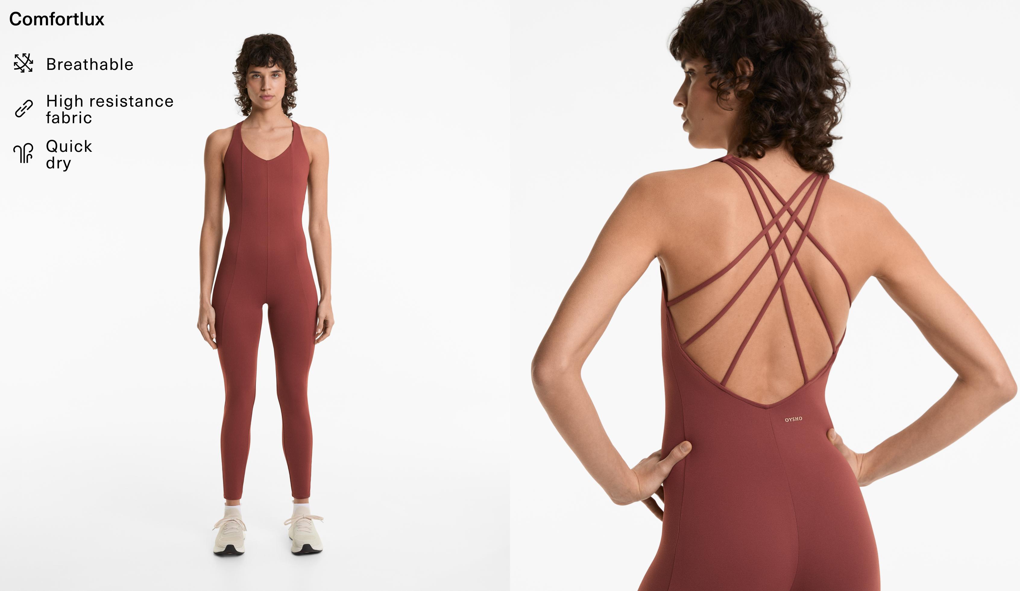 Comfortlux long strappy jumpsuit