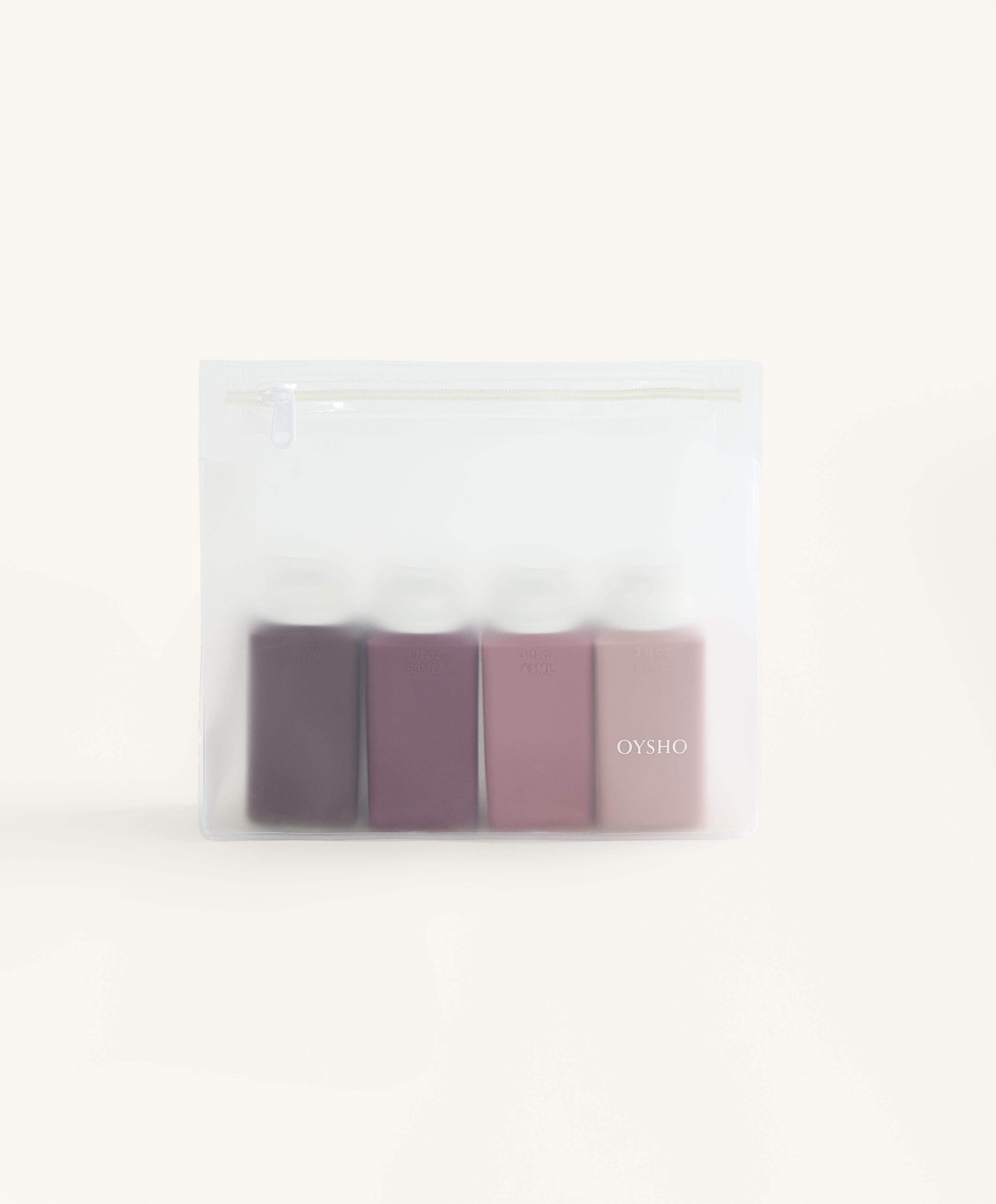 4-bottle travel wash bag