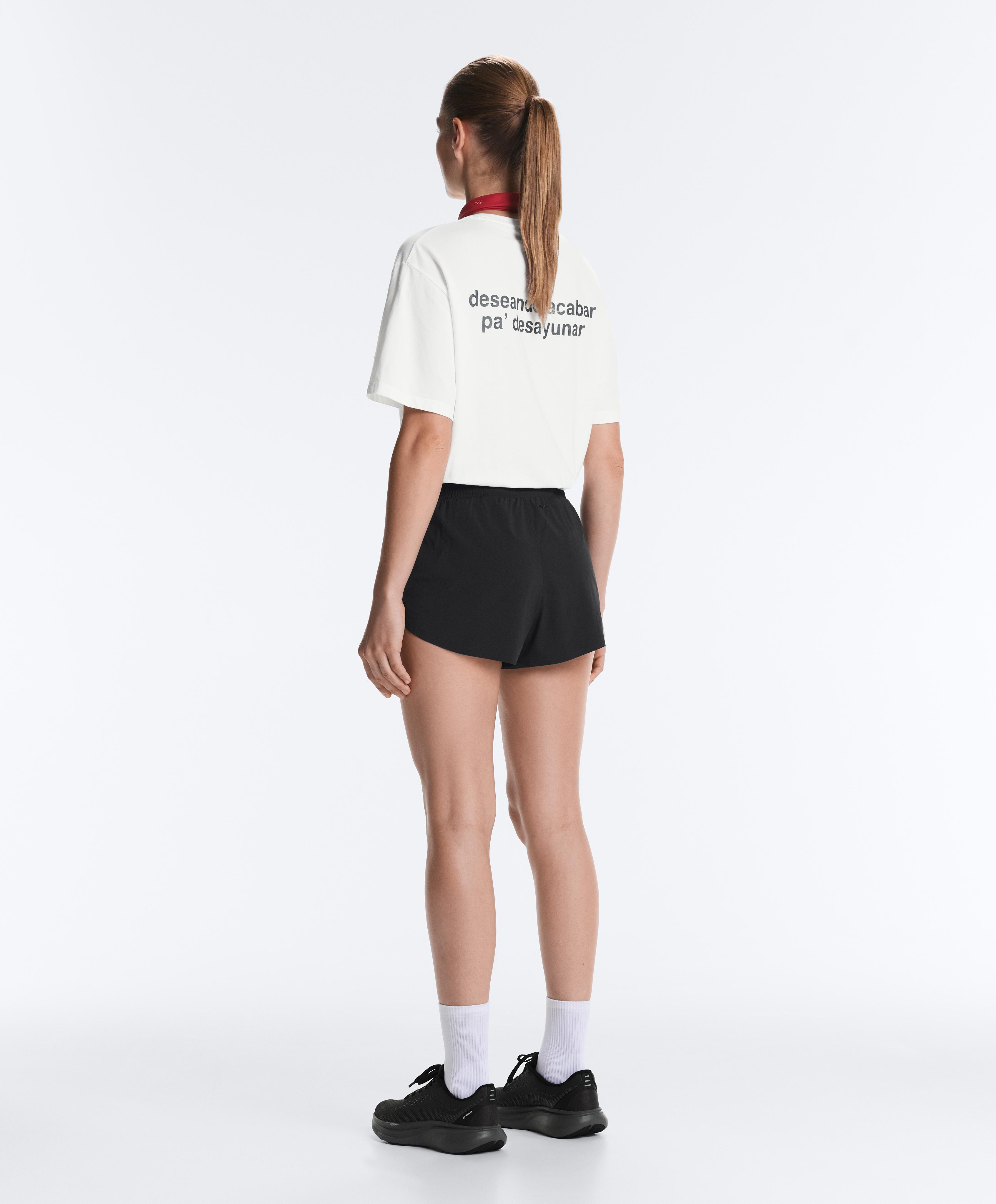 6cm low-rise technical shorts — BLACK