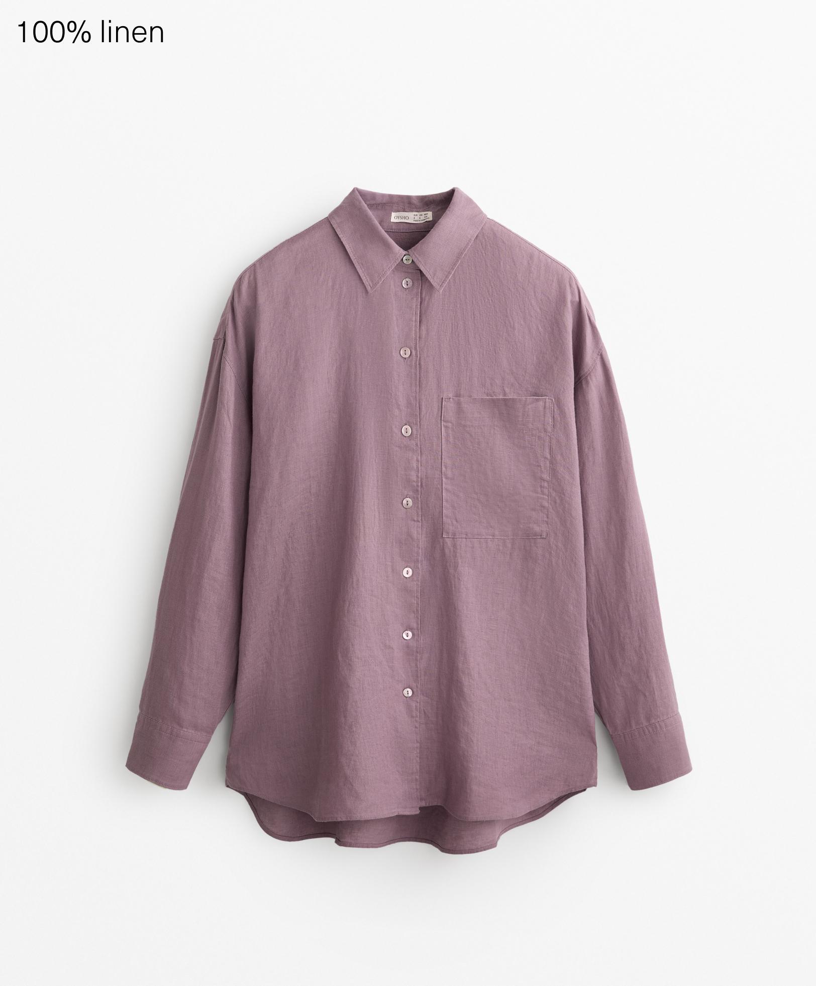 100% linen relaxed shirt