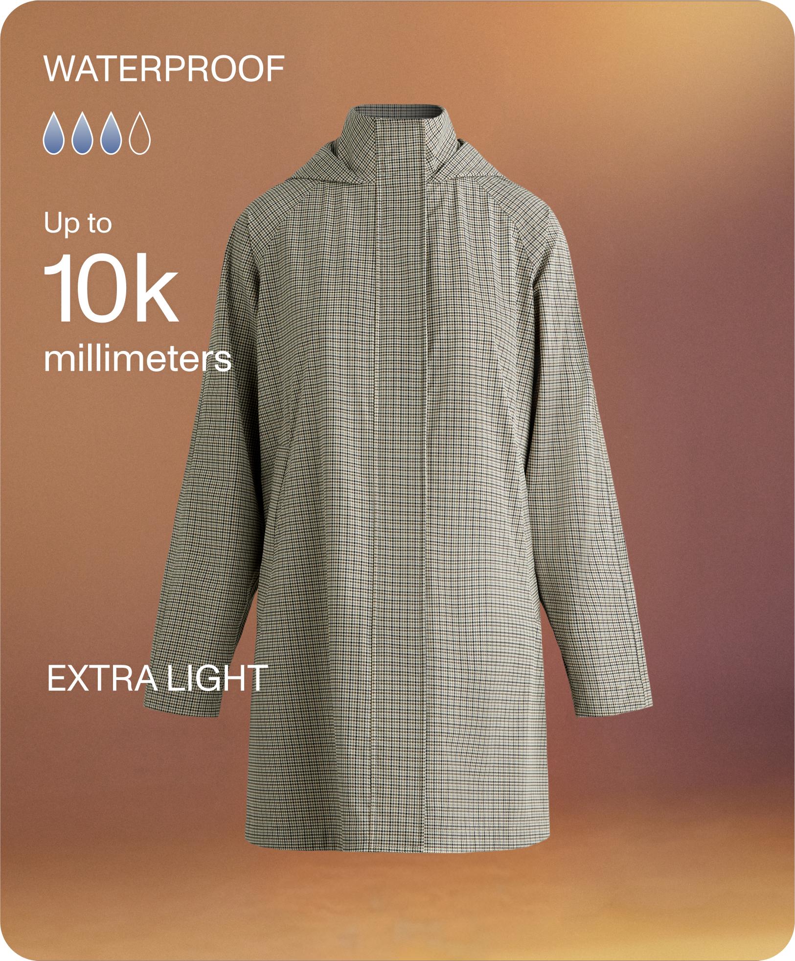 Houndstooth extra lightweight 10K waterproof jacket