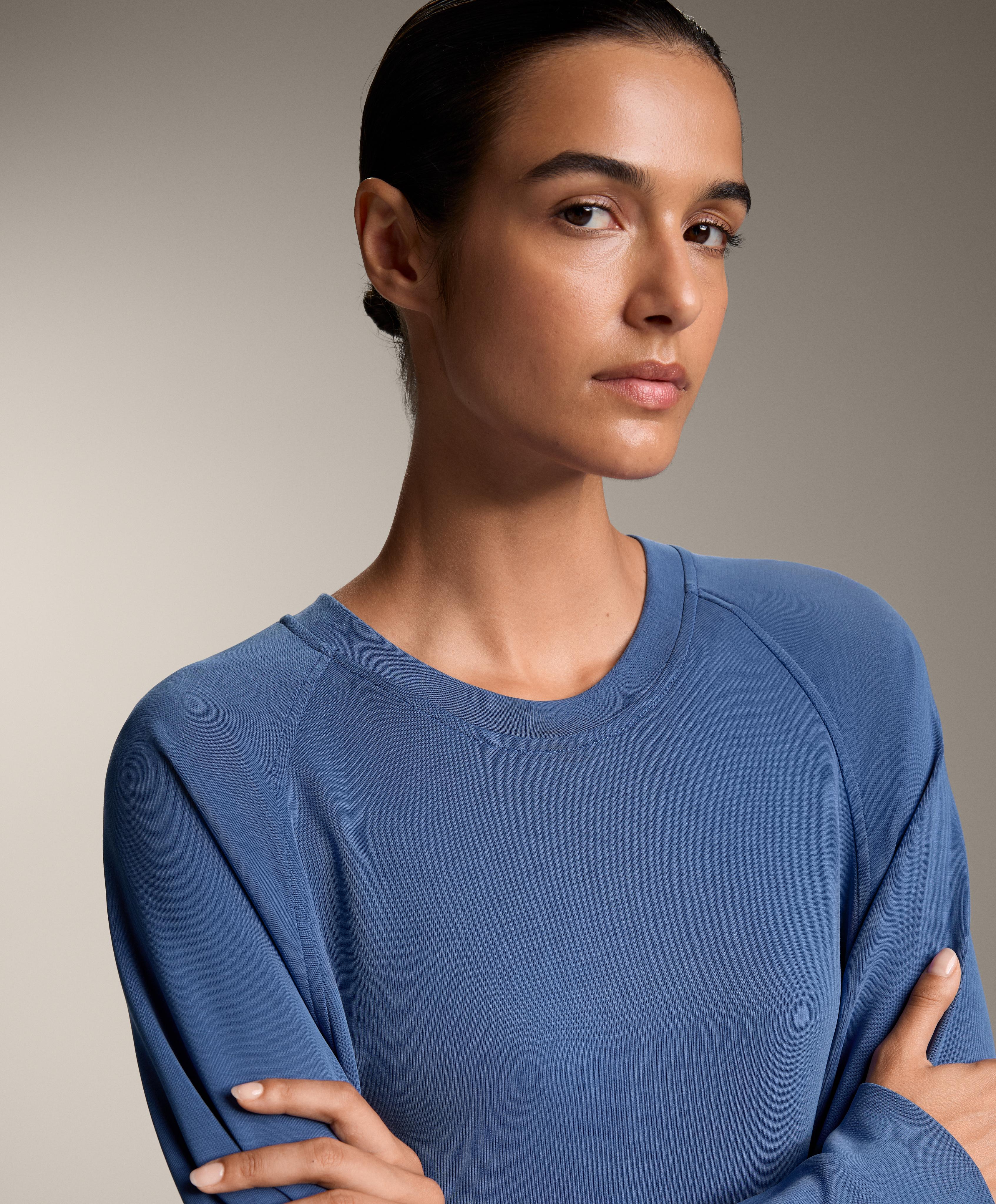 Oversize sweatshirt with modal rib - Sale