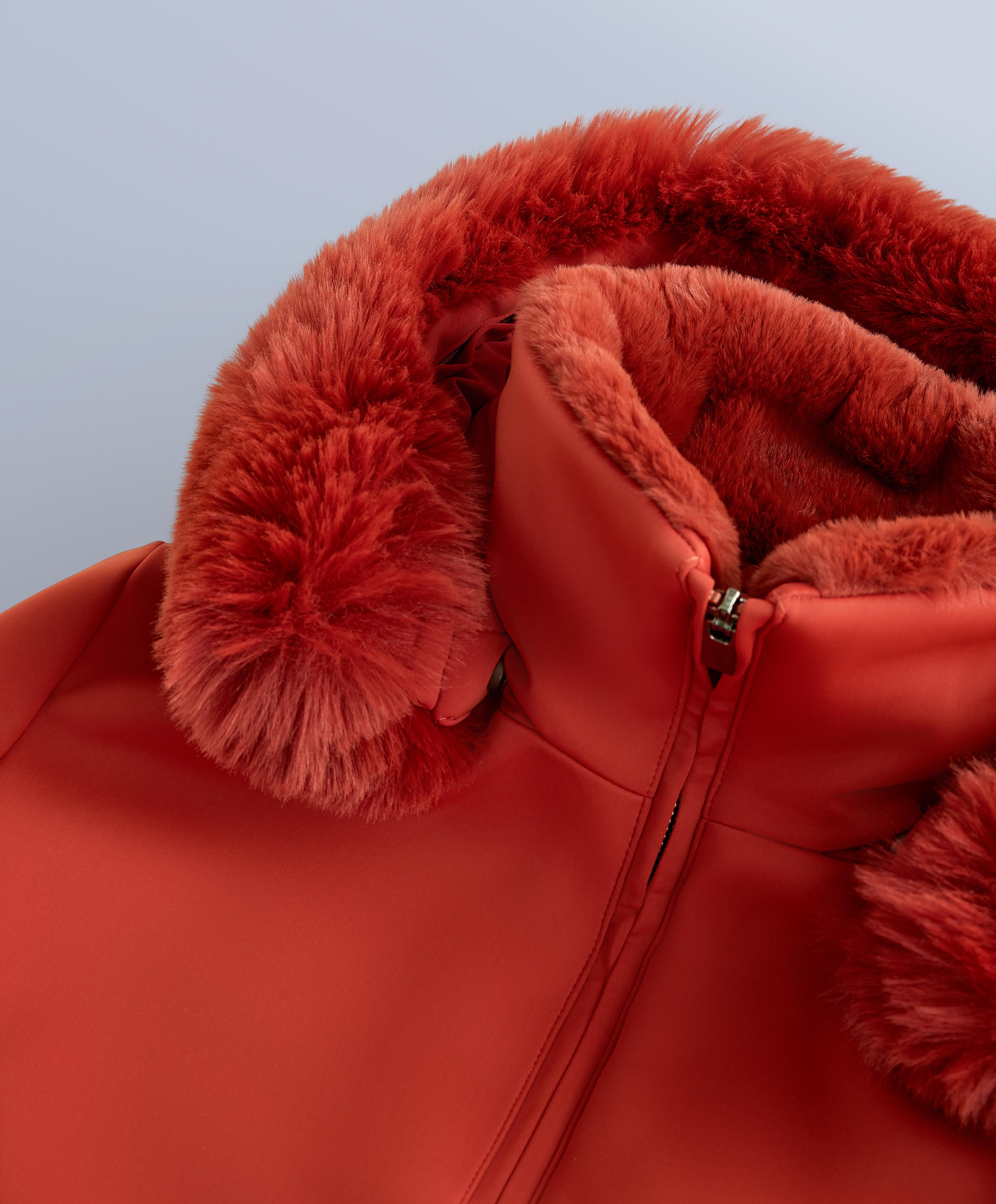 Primaloft® SKI water-resistant super-slim fit jacket — BRIGHT BURNT ORANGE