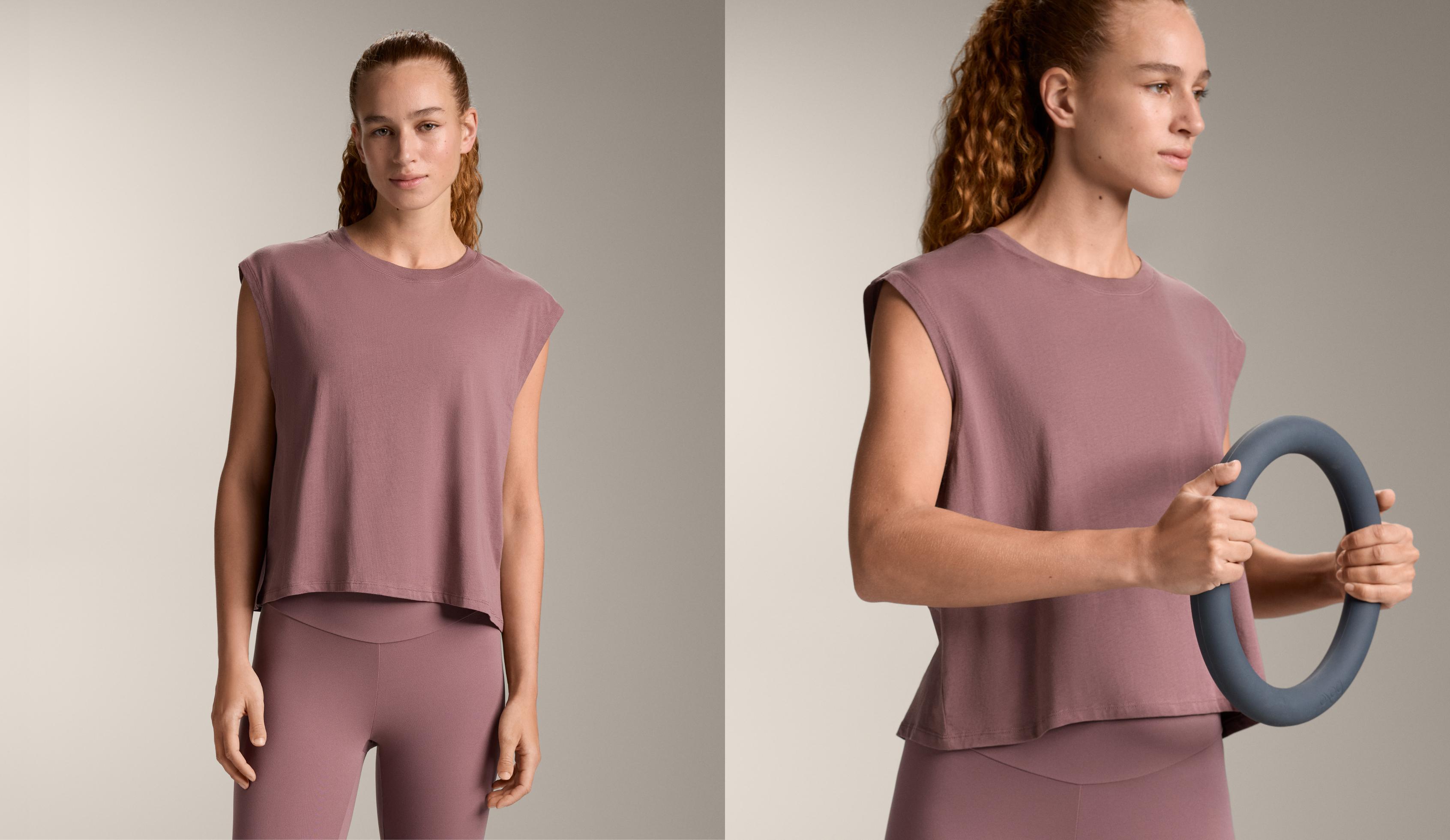 Camiseta sin mangas mezcla algodón