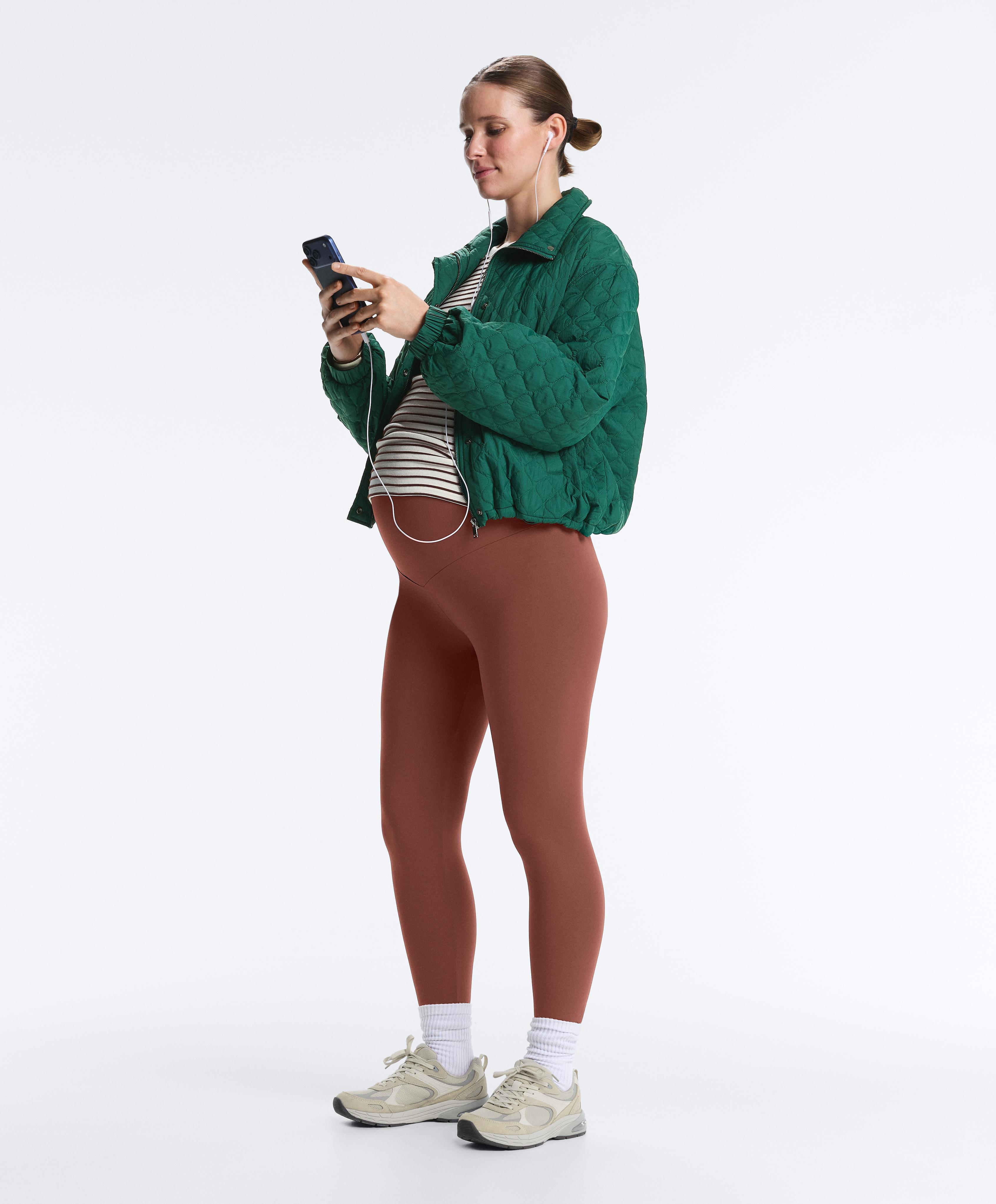 Comfortlux maternity leggings — MAHOGANY