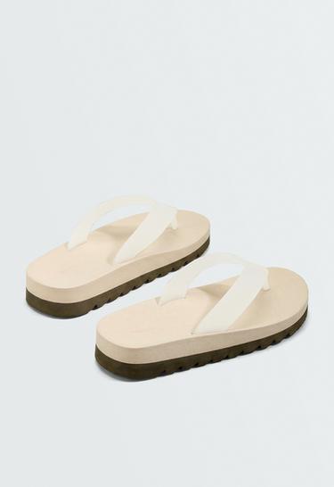 Platform beachwear sandals — ECRU 6