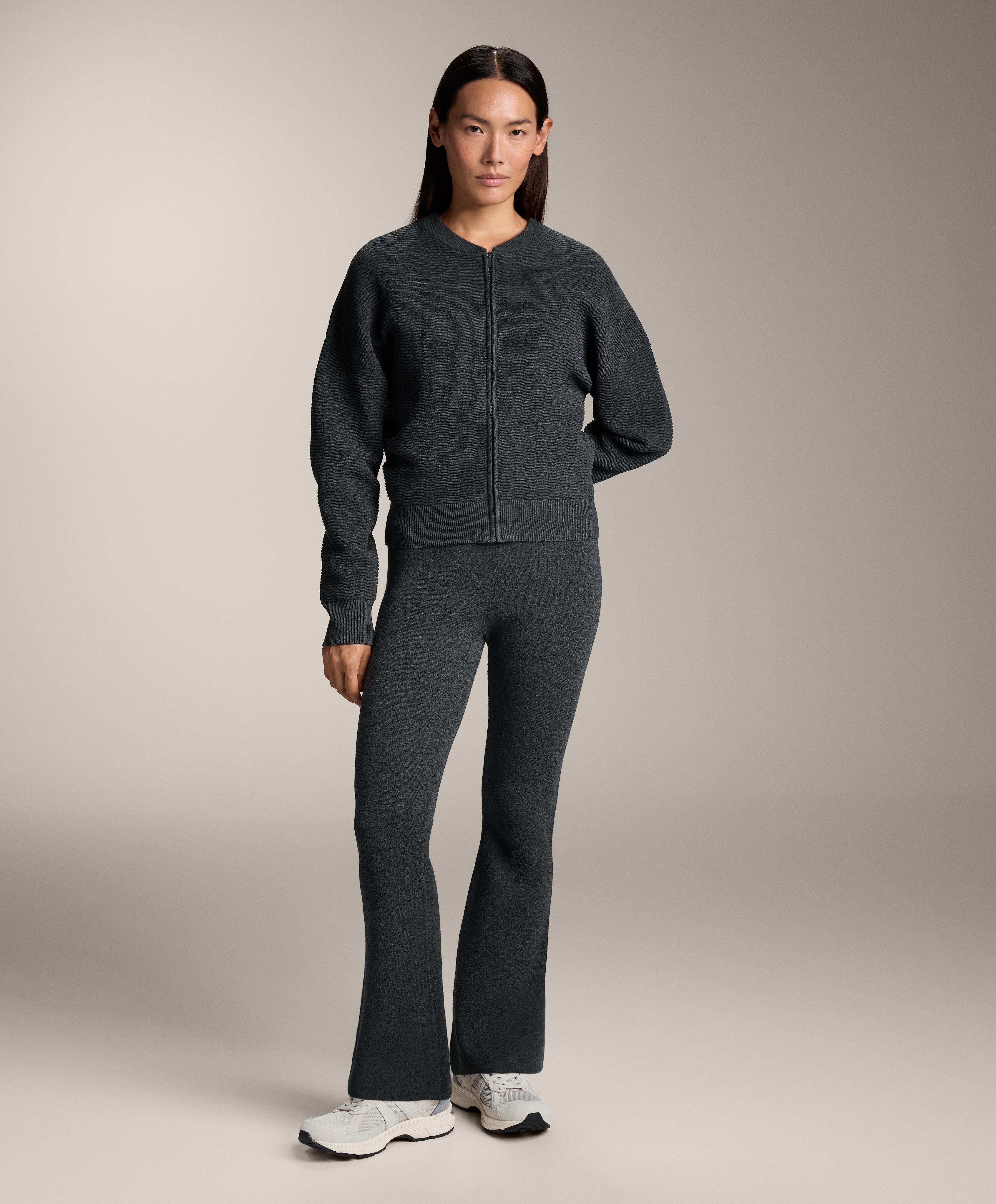 Structured knit zip-through jacket - Sale Structured knit zip-through jacket - Sale