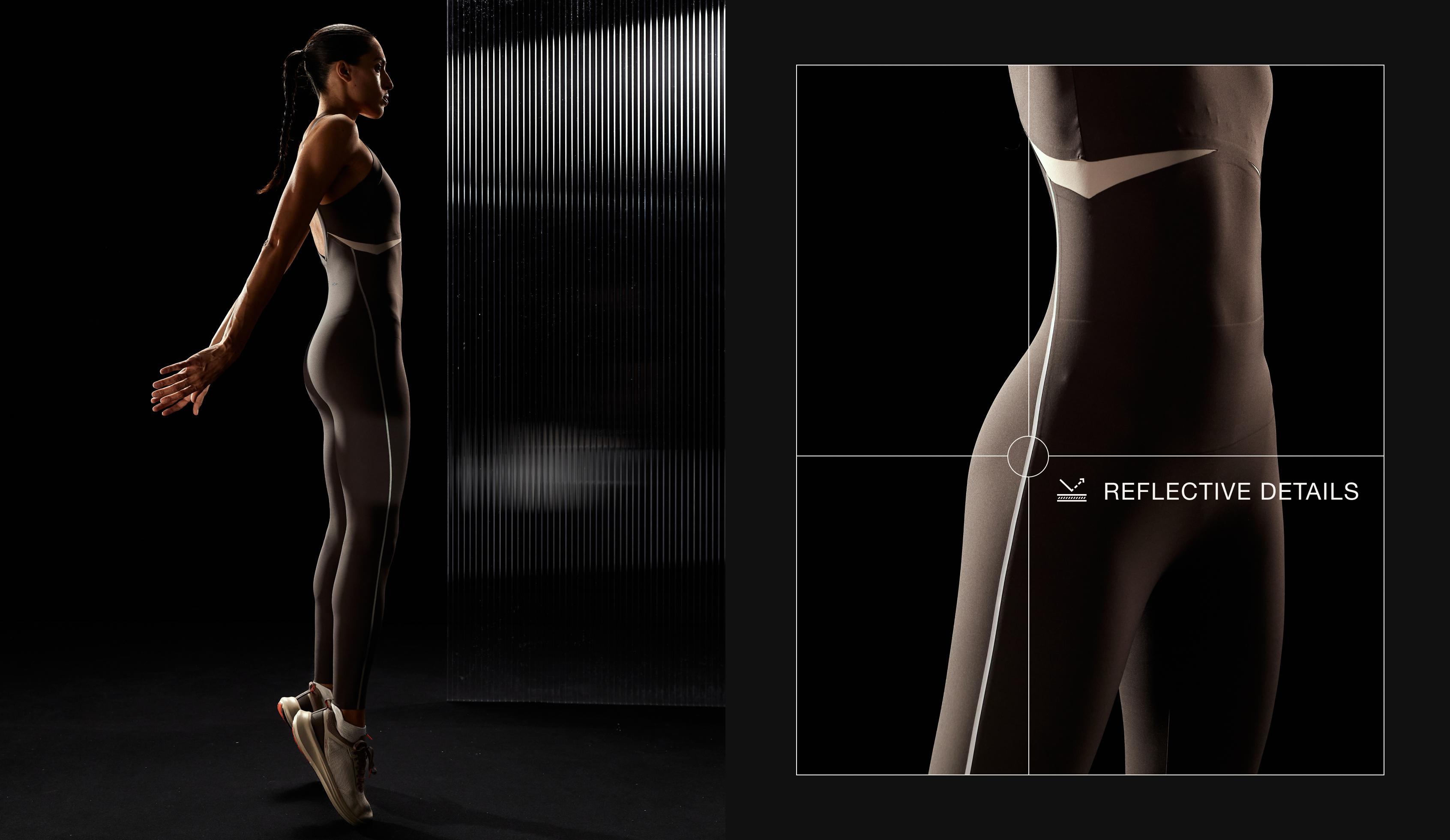 Compressive reflective jumpsuit