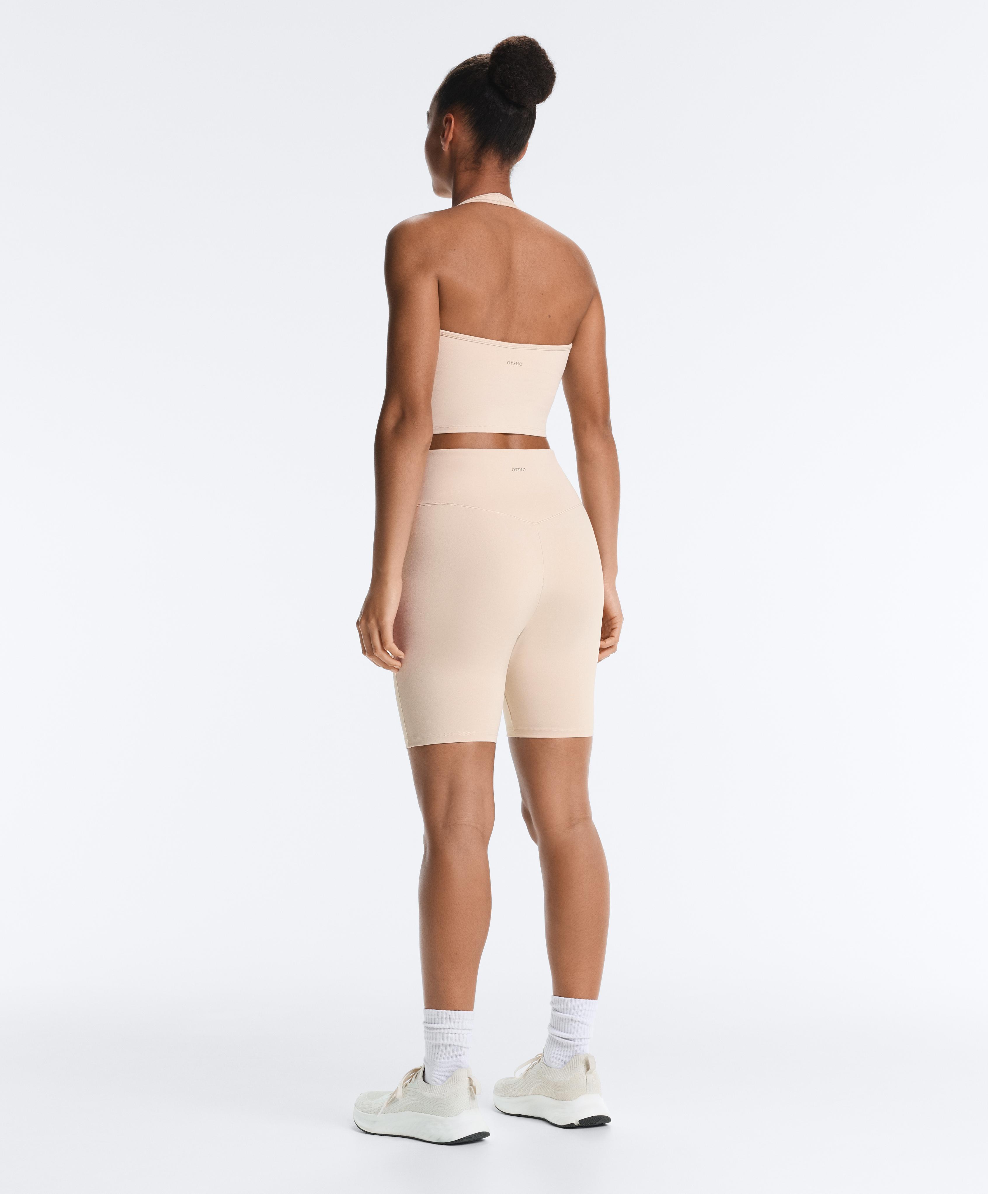 Evermove halter tank top — PALE MINK