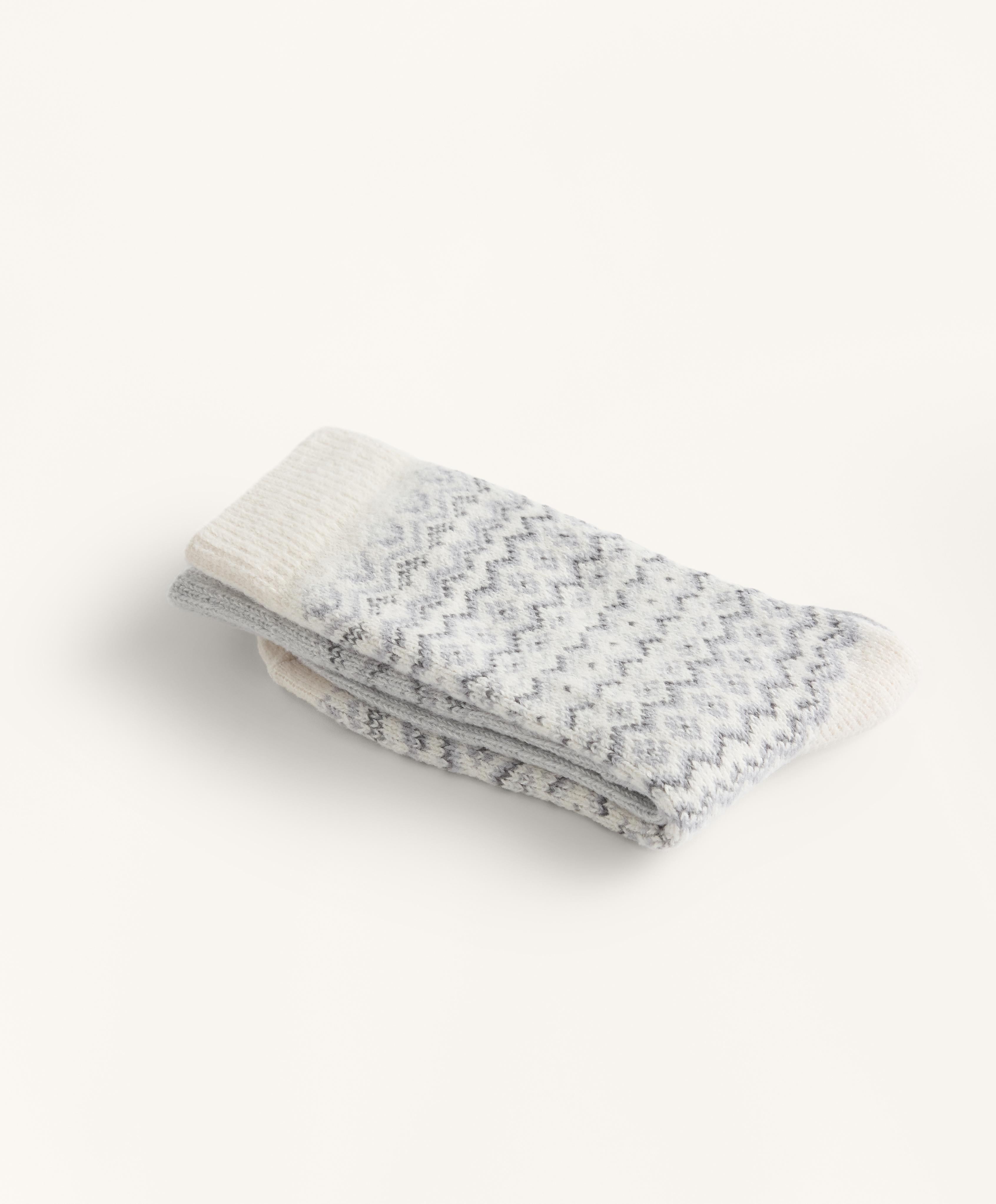 2 pairs of classic jacquard socks