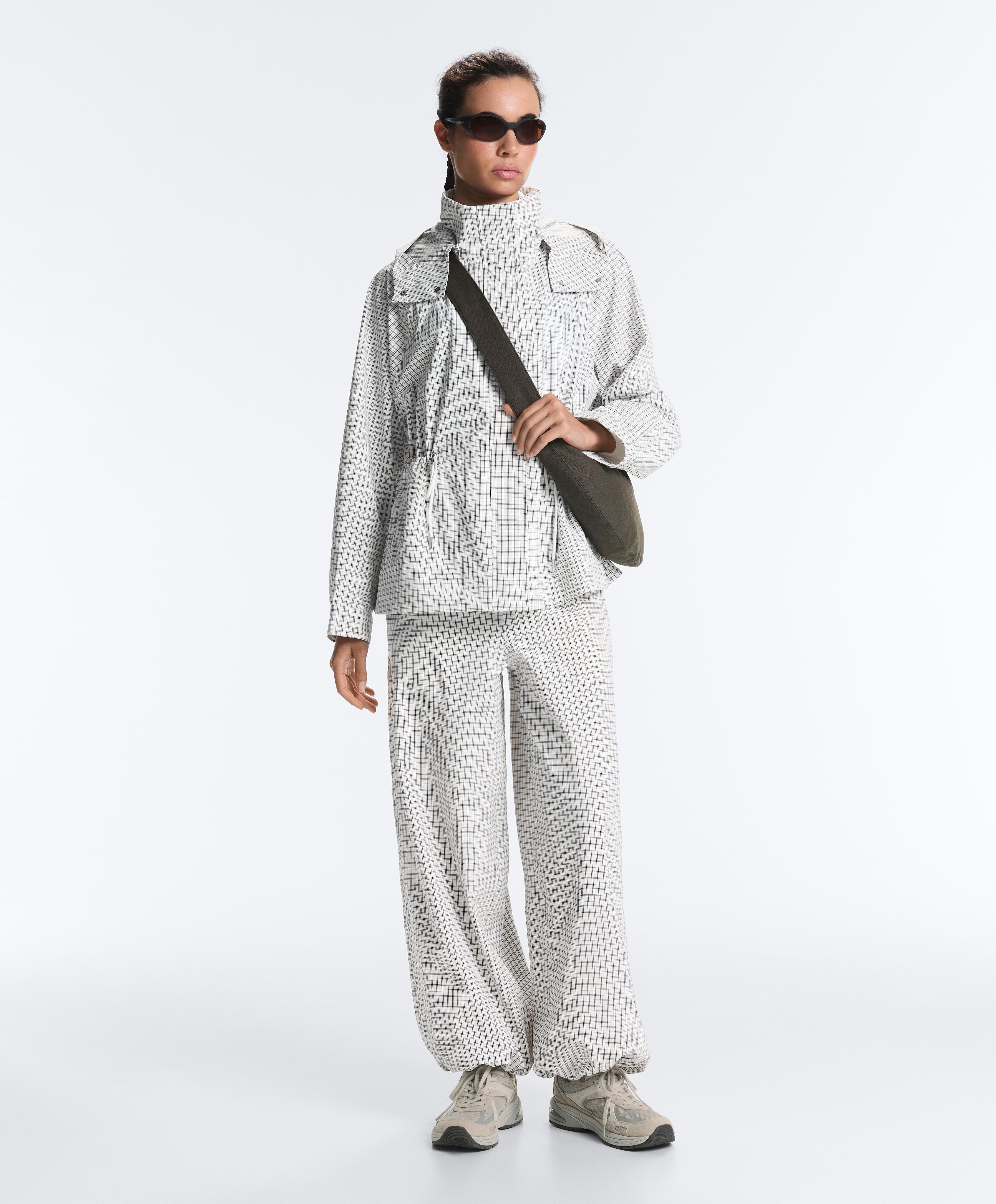10k waterproof balloon trousers — PALE ECRU