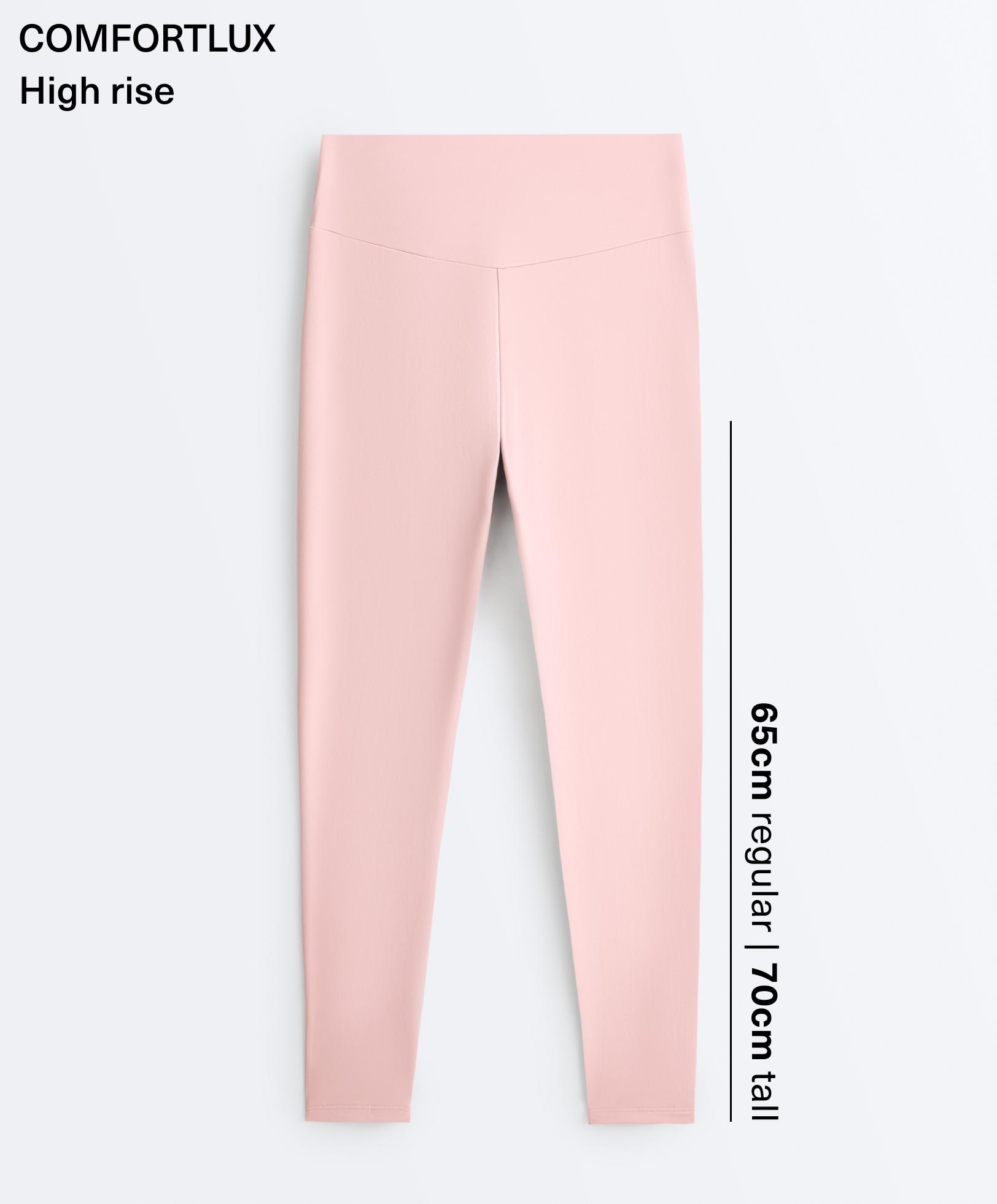 Comfortlux high-waisted ankle-length leggings — VINTAGE PINK