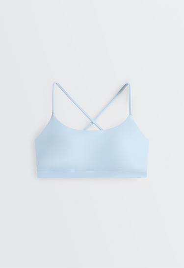 Low-support strap Comfortlux sports bra — SKY BLUE 12
