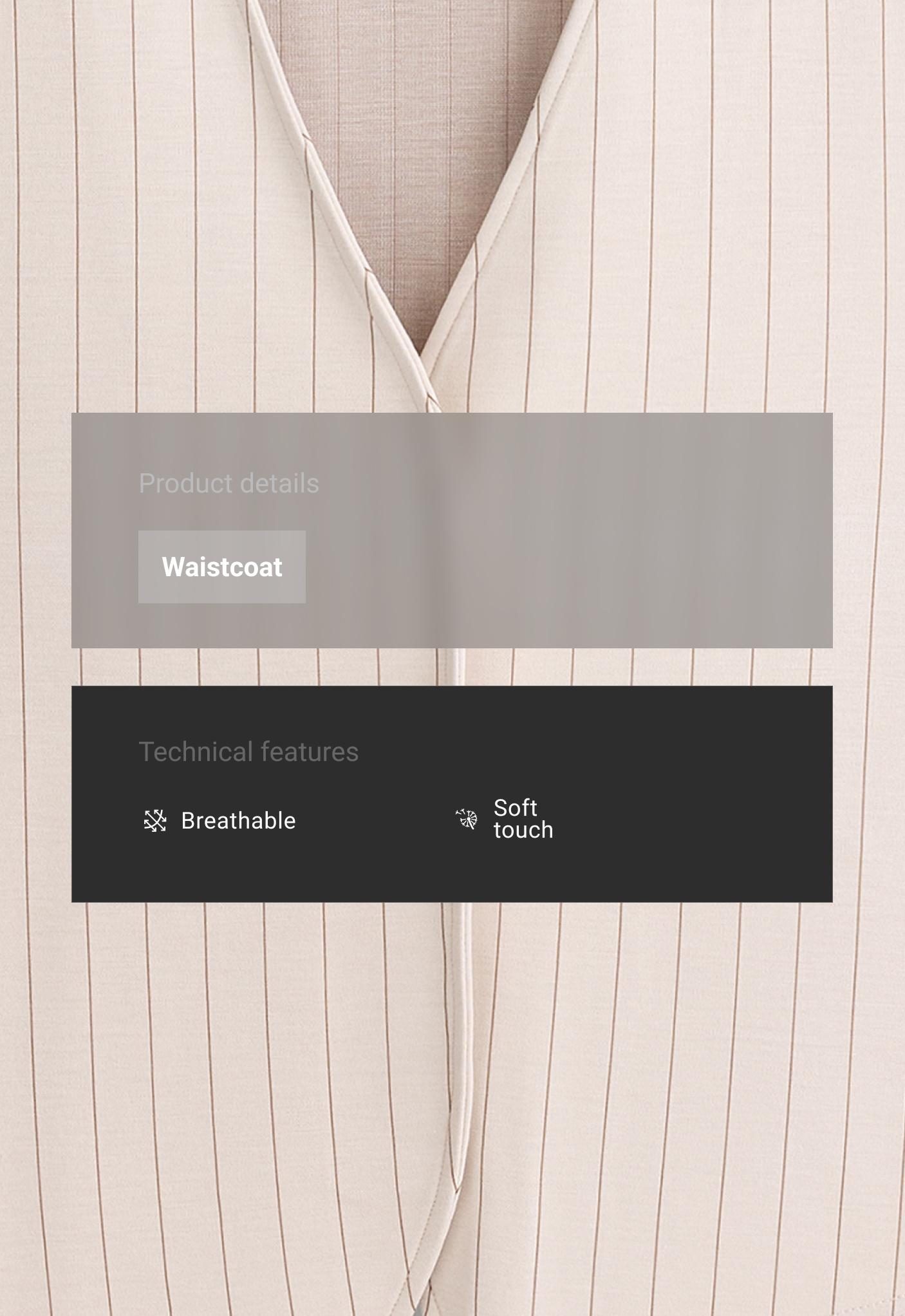 Striped waistcoat — SANDY          