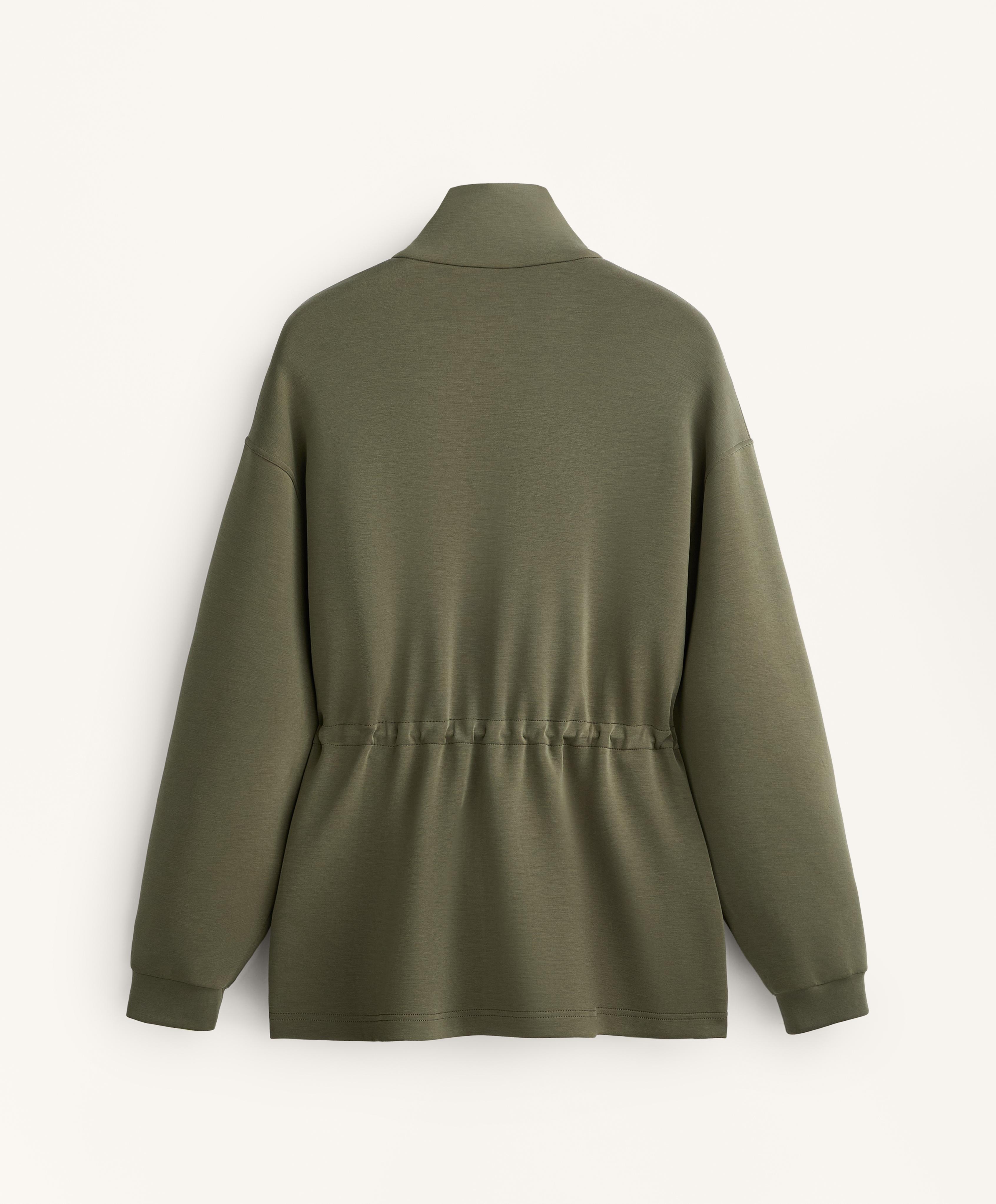 Long pockets jacket with soft touch modal | OYSHO United States