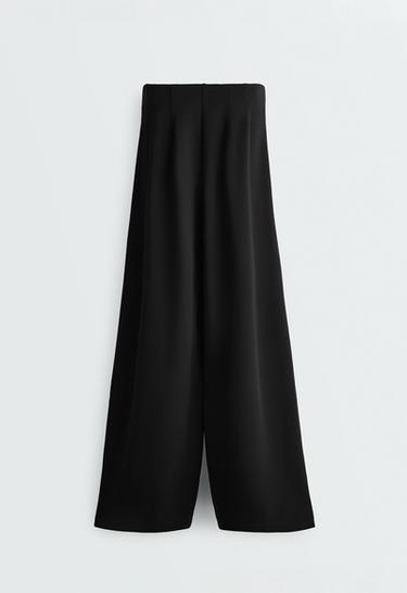 Straight-leg trousers with modal and crease — BLACK 6