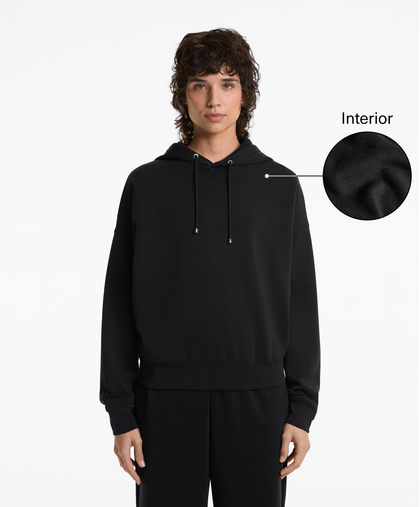 Sweatshirt with brushed modal - Sale