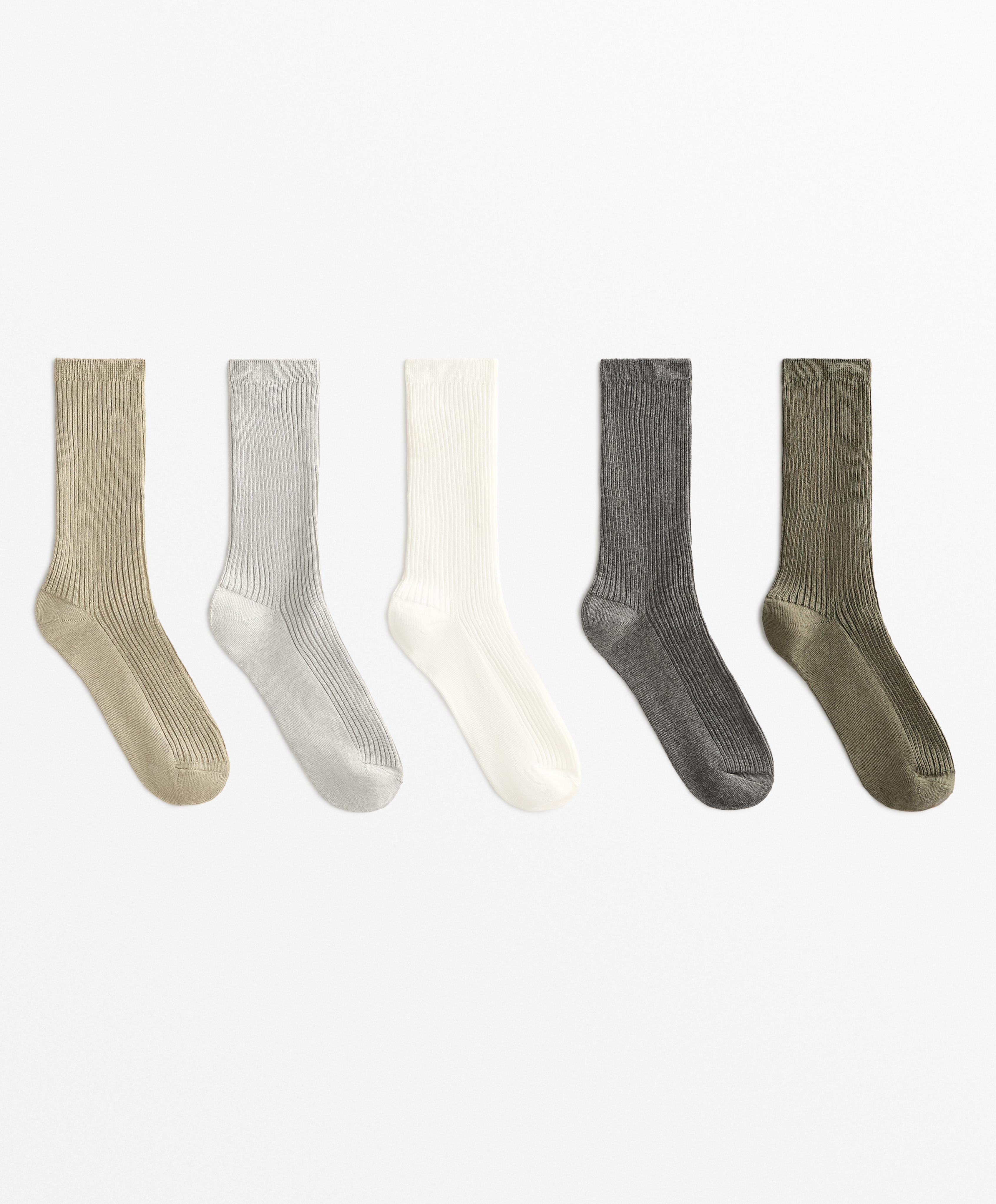 5 Paar Classic-Socken aus Baumwollmischung