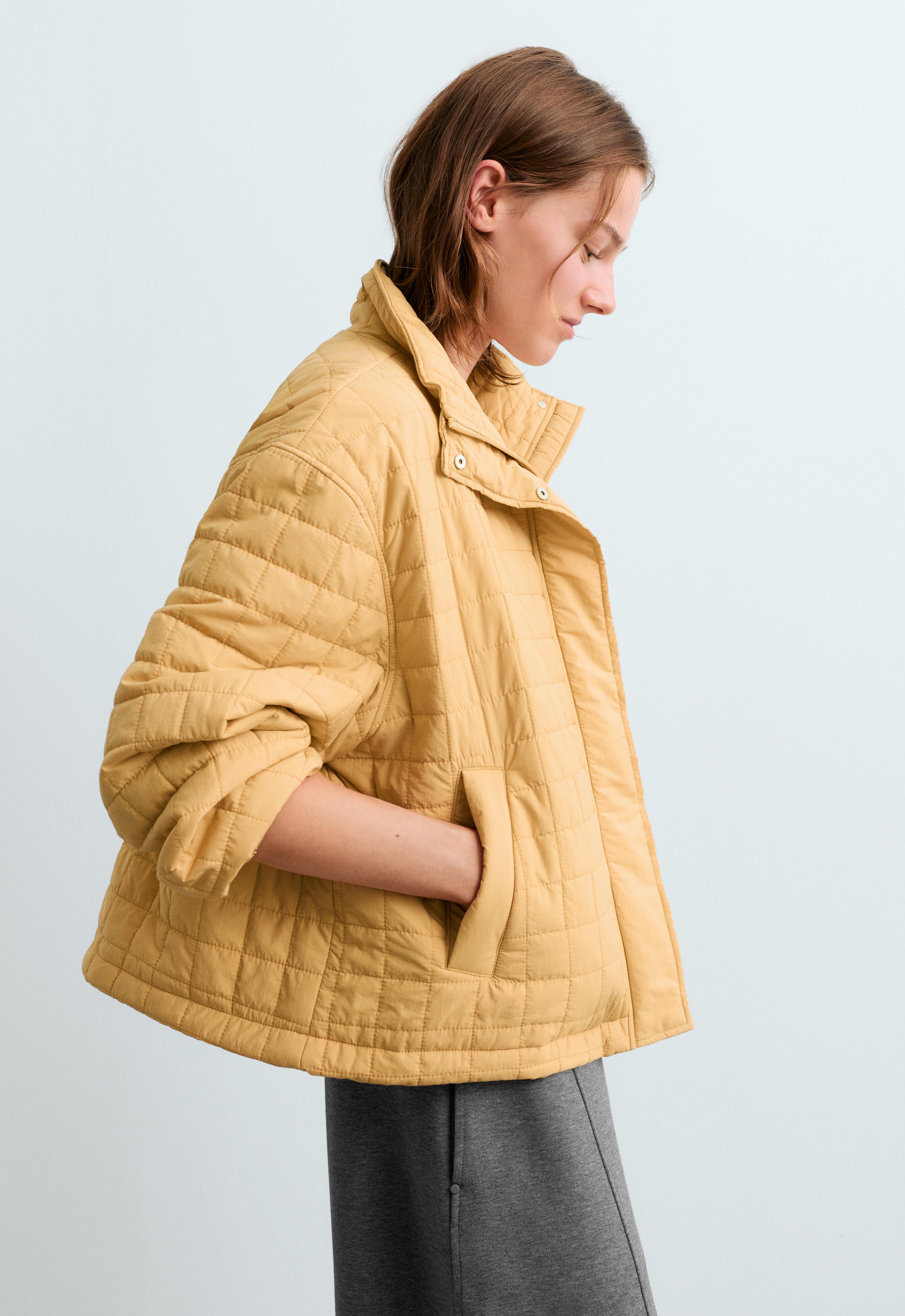 Short FELLEX® AEROGEL padded jacket — OCHRE