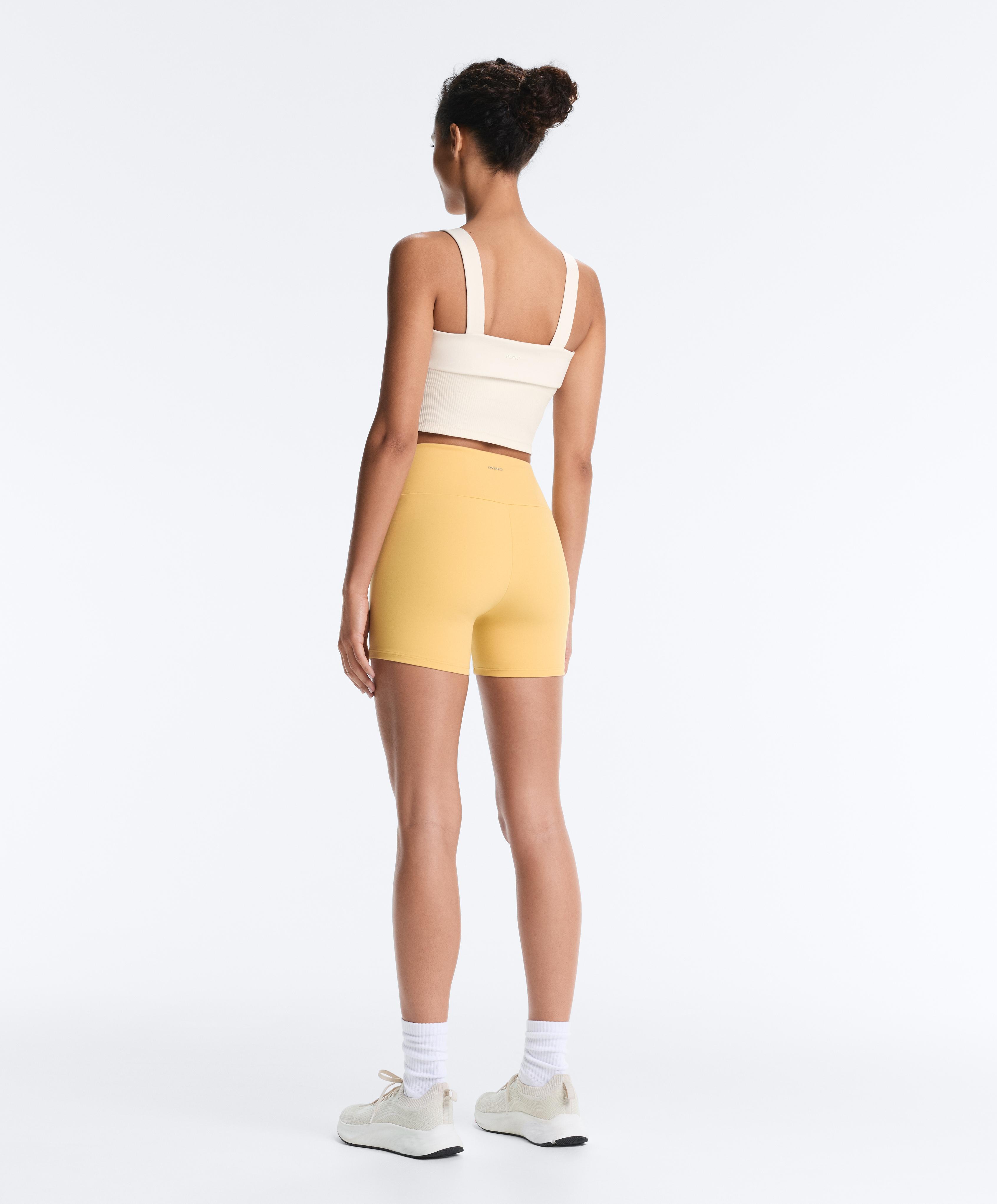 Comfortlux rib turn-up tank top — PALE ECRU