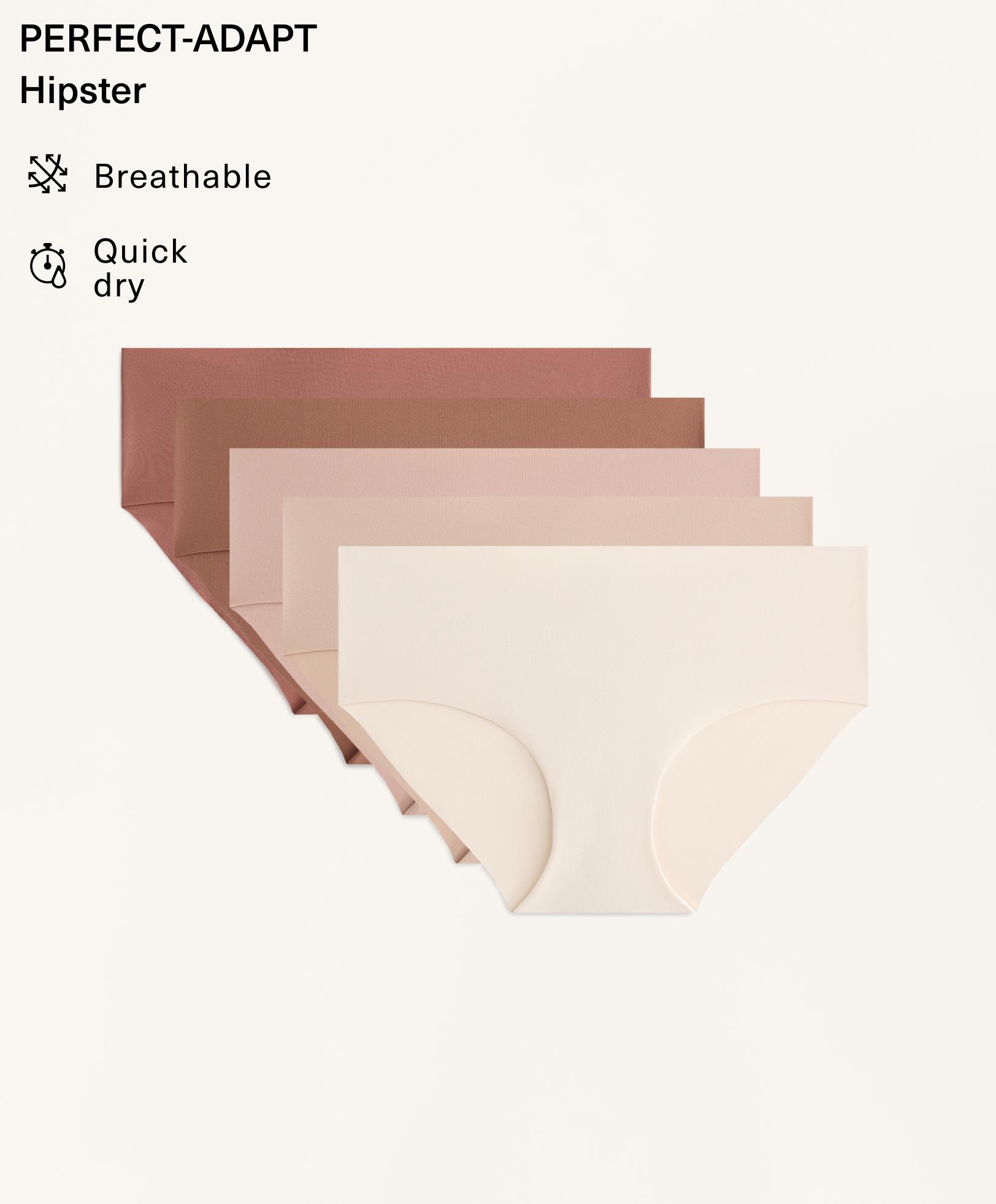 5 polyamide blend invisible hipster briefs