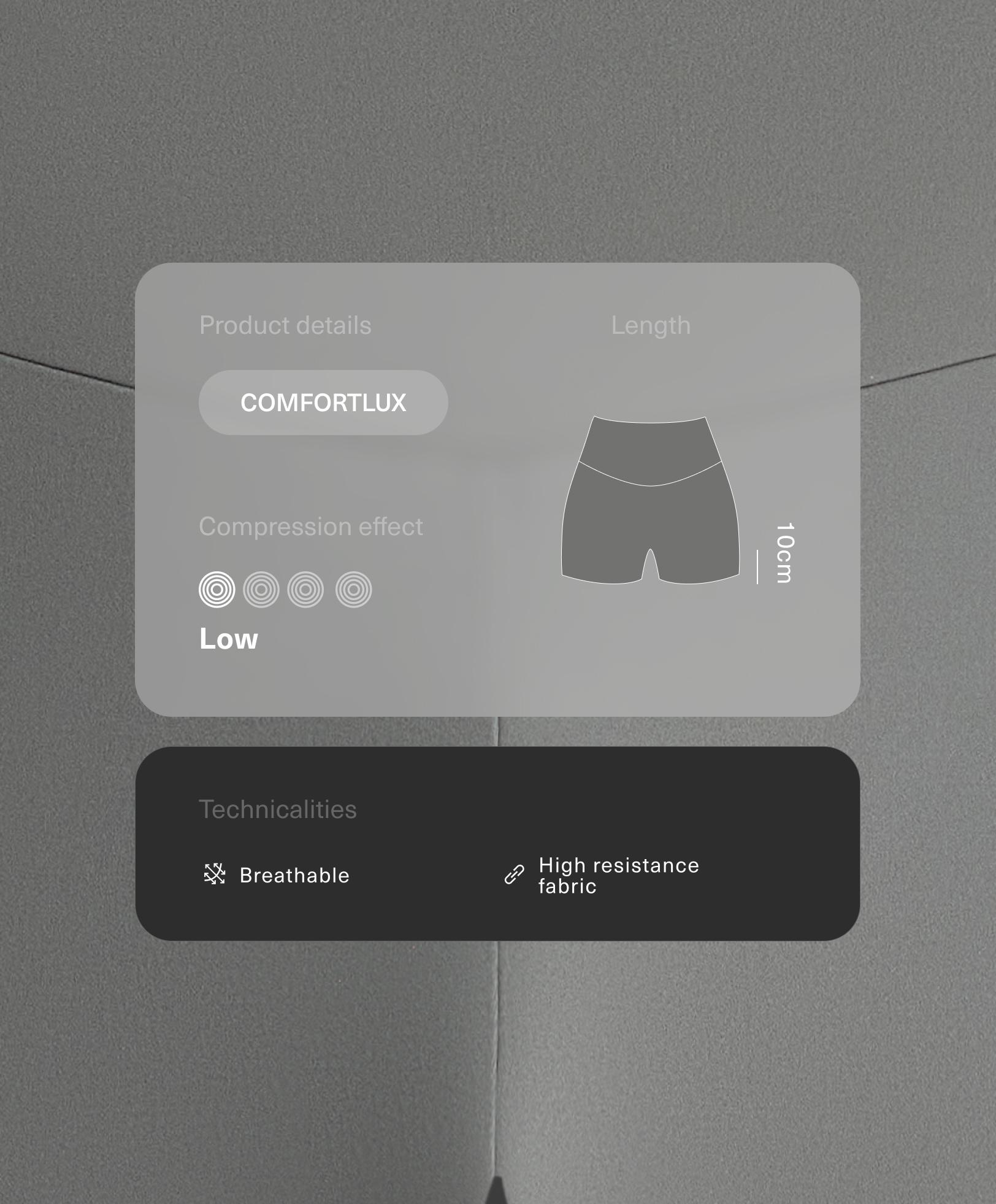 Hot pants high rise Comfortlux 10 cm Hot pants high rise Comfortlux 10 cm