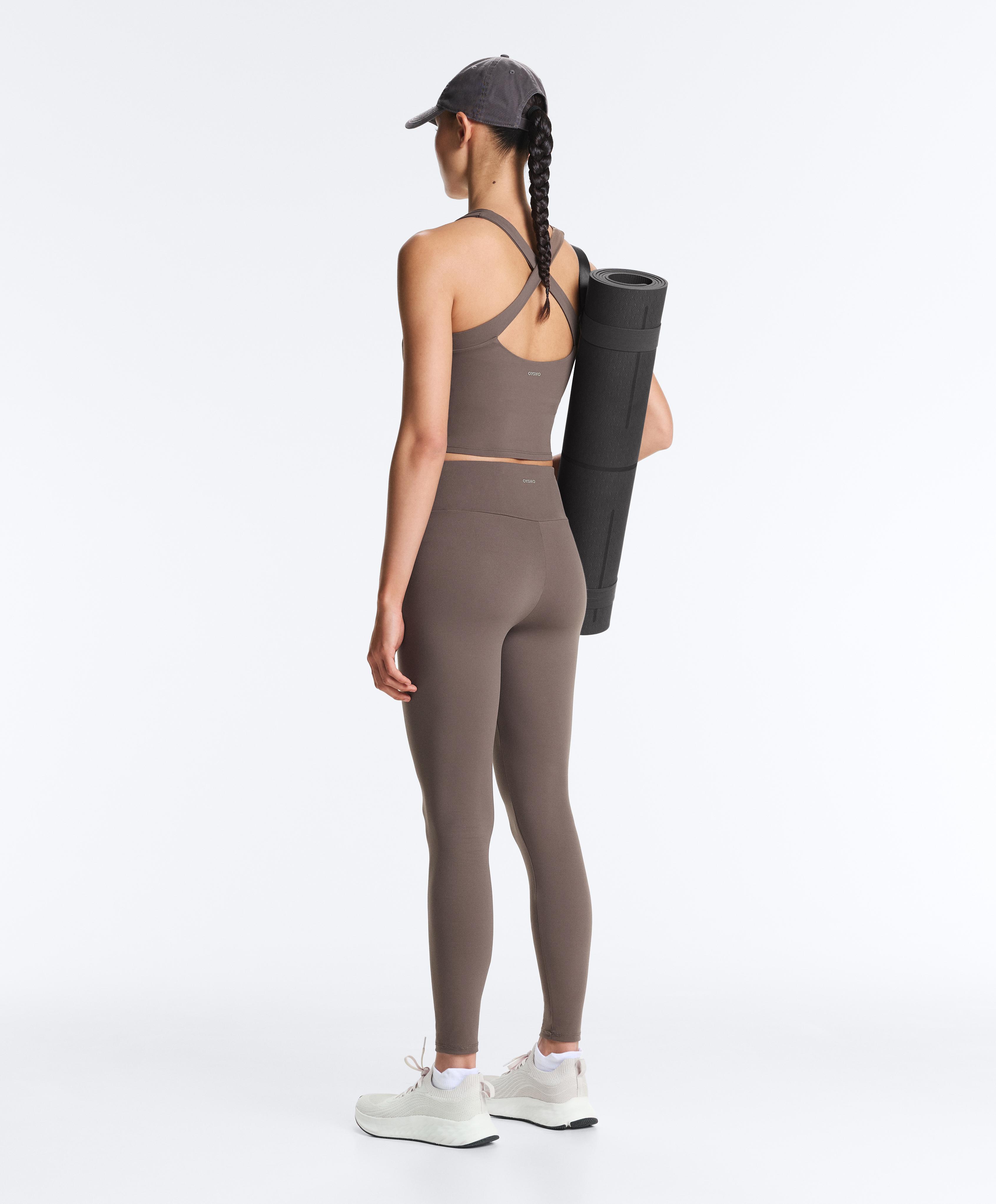 Comfortlux crossover tank top — TAUPE-GREY