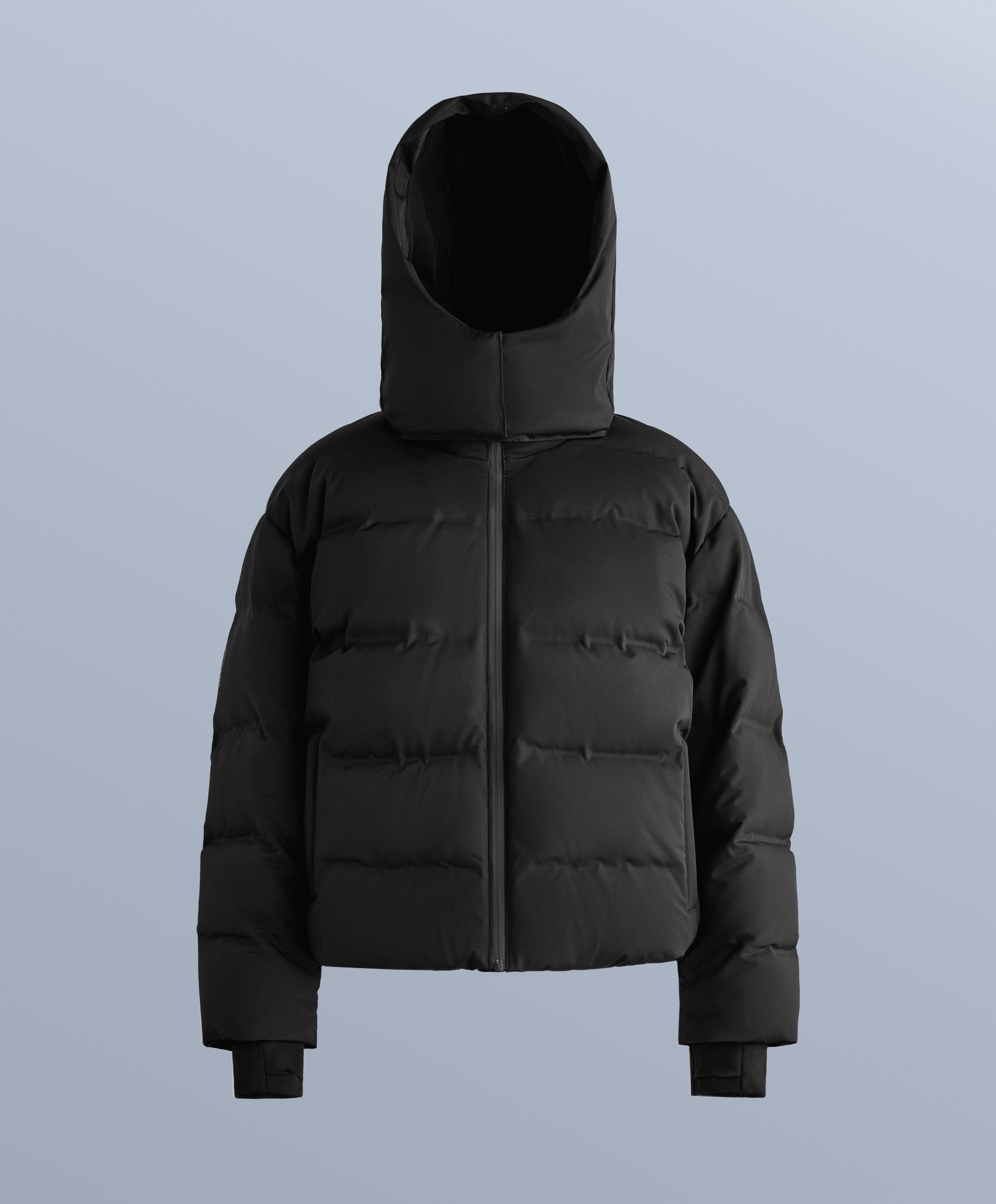 MINARDI PIUME SKI water-resistant 80% down and 20% feather jacket — BLACK