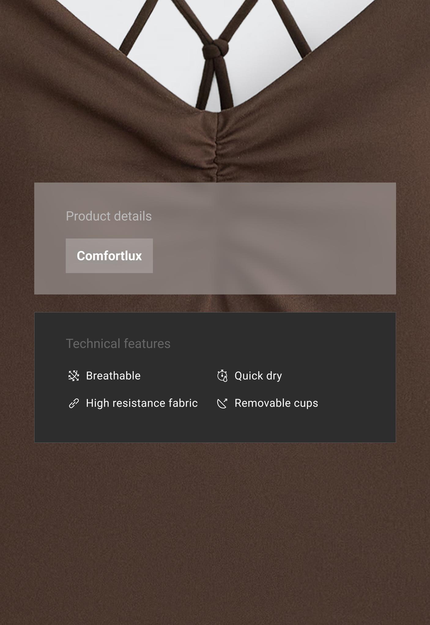 تانك توب Comfortlux بحمالات متقاطعة تانك توب Comfortlux بحمالات متقاطعة