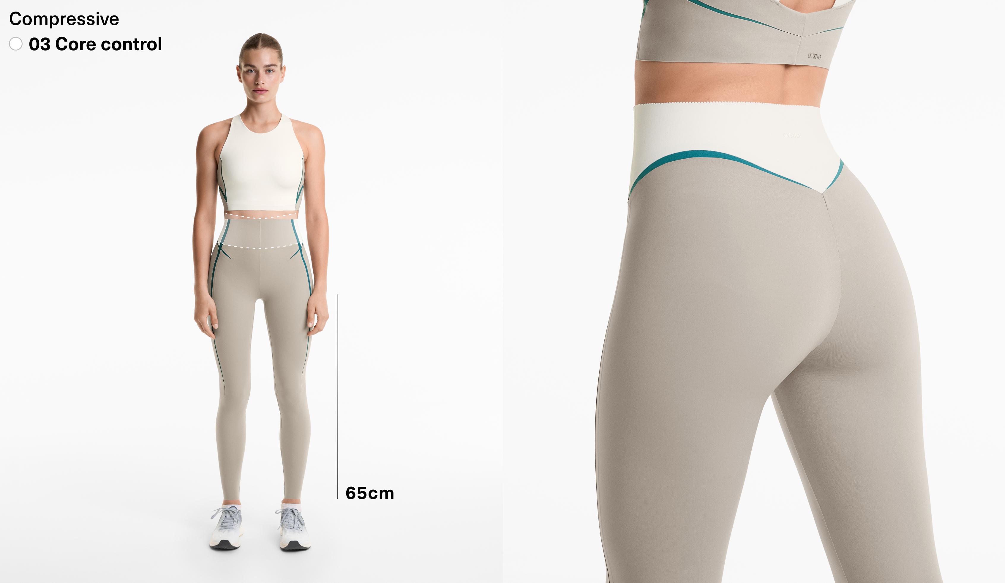 Legging longueur chevilles high rise Compressive lignes core control 65 cm