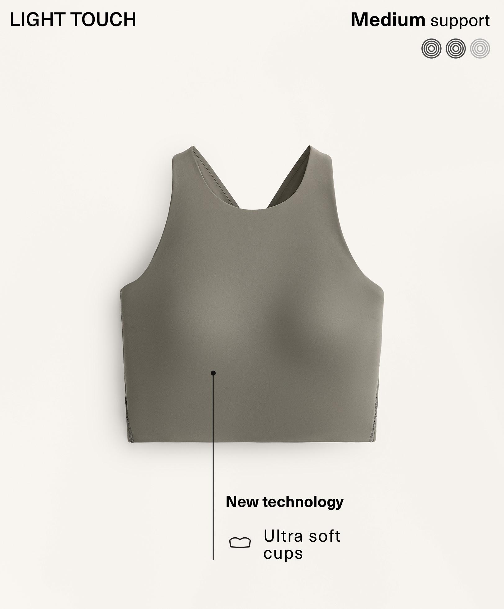 Light-Touch-Tanktop mit gekreuztem Rückenteil Light-Touch-Tanktop mit gekreuztem Rückenteil