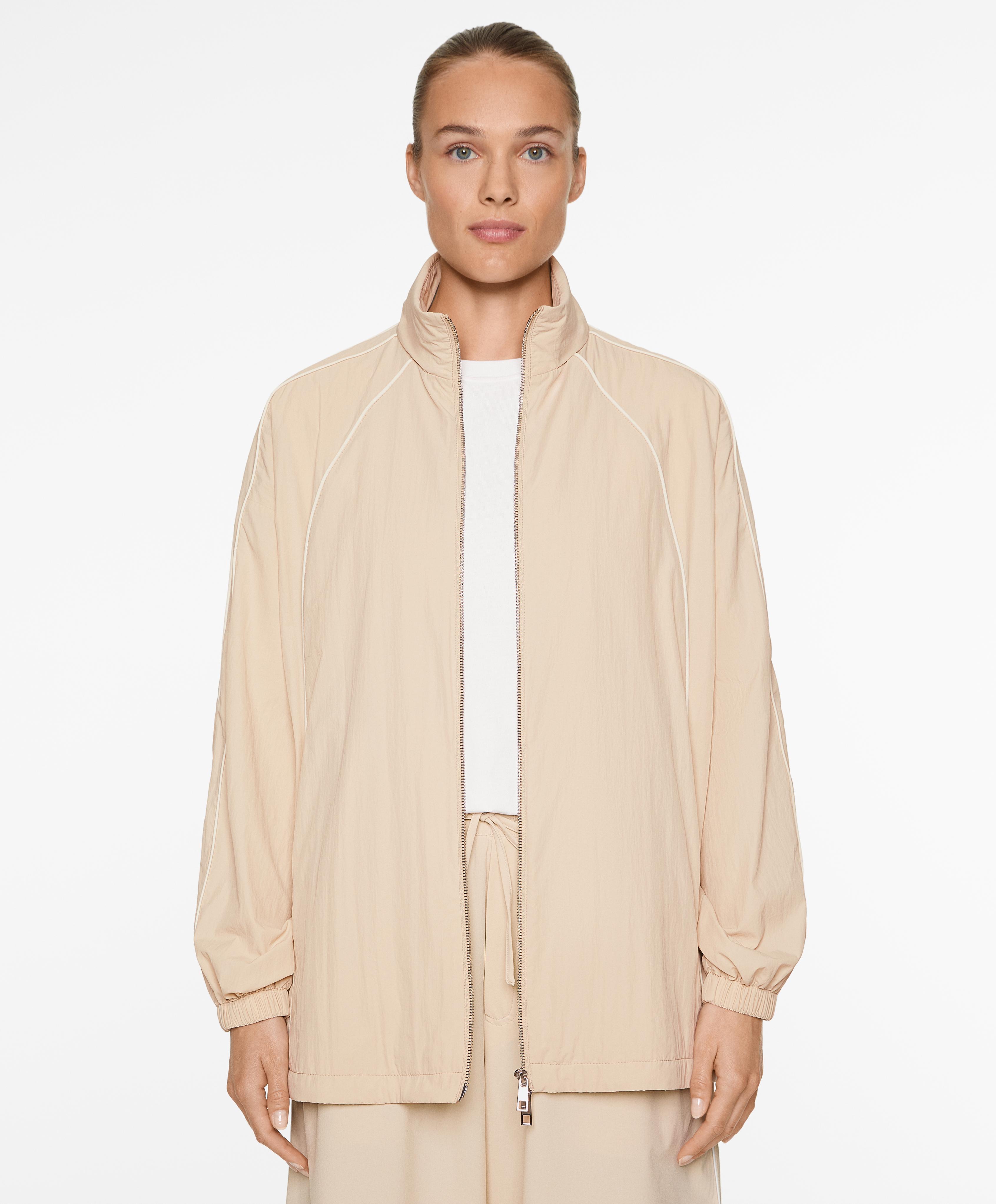 Water-repellent oversize jacket