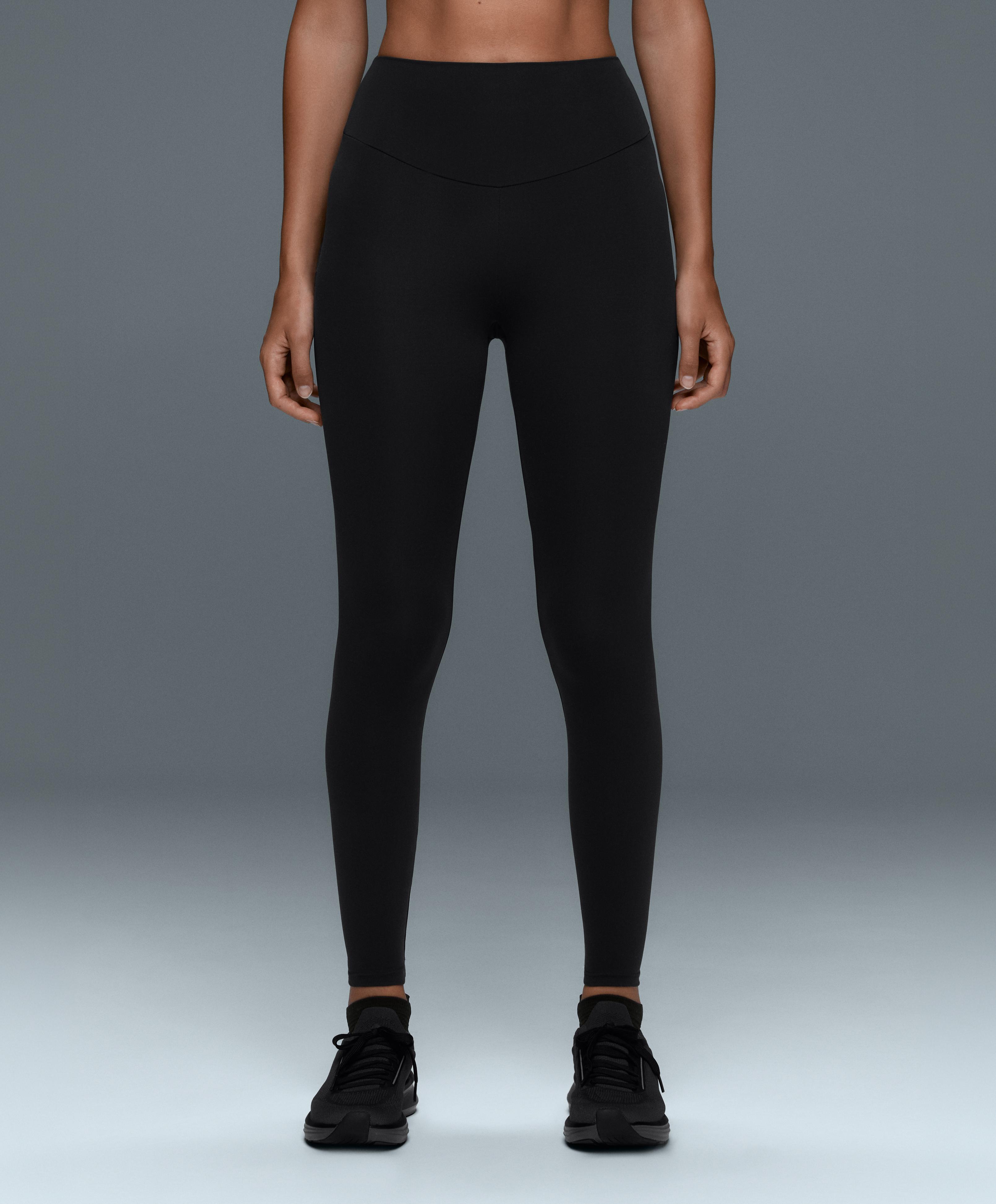 Comfortlux high-waisted ankle-length leggings — BLACK