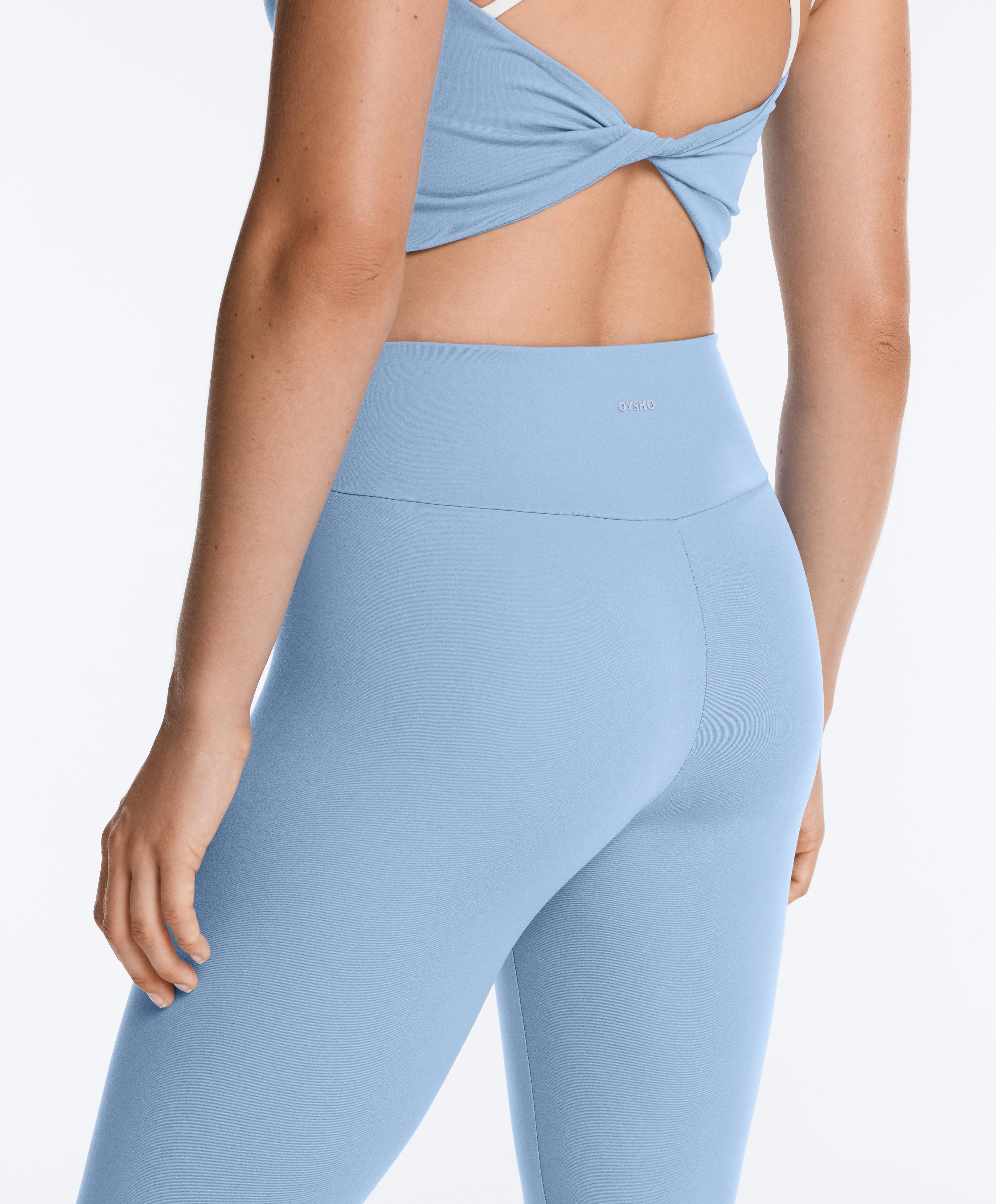 Comfortlux high-waisted ankle-length leggings — BLUE