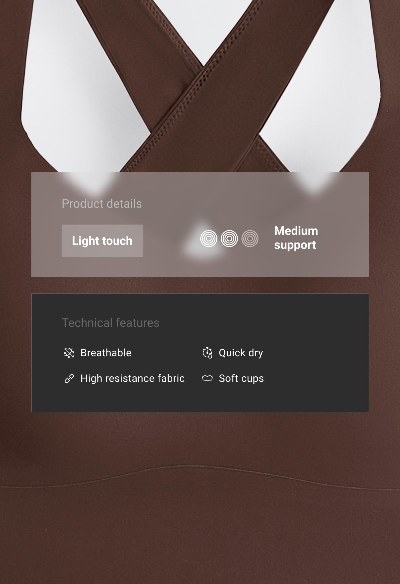 Light Touch-BH mit mittlerem Halt und Ringerrücken Light Touch-BH mit mittlerem Halt und Ringerrücken