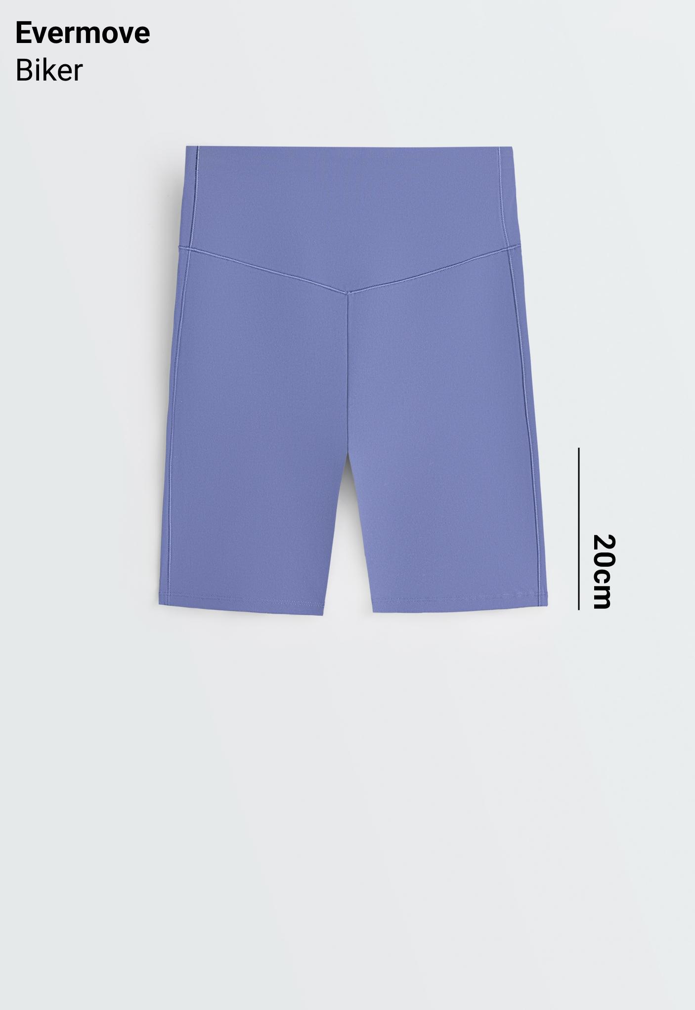 Evermove high-rise 20cm cycle leggings — BLUEBERRY