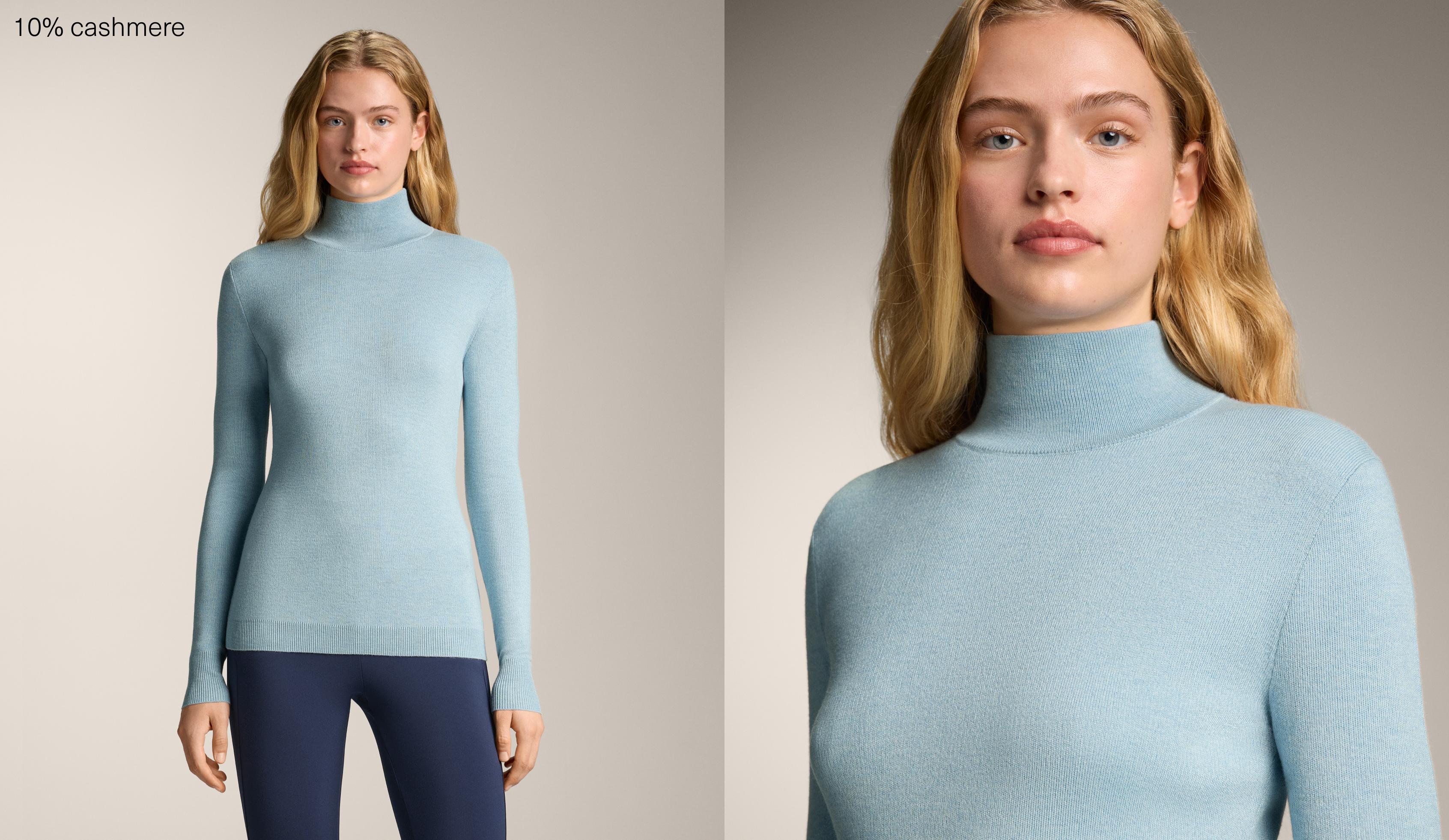 10% cashmere thermal base layer T-shirt