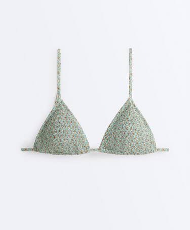 Smock triangle bikini — AQUA GREEN 9