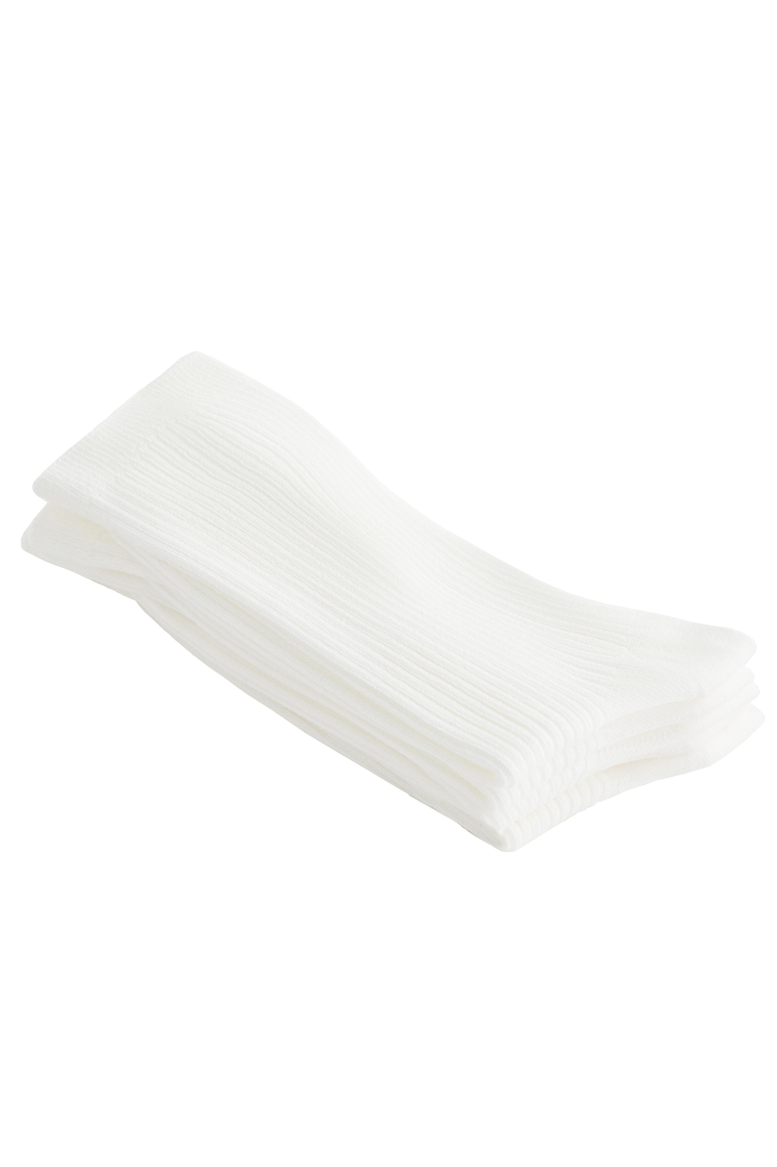 5 pairs of cotton blend classic socks — PALE ECRU