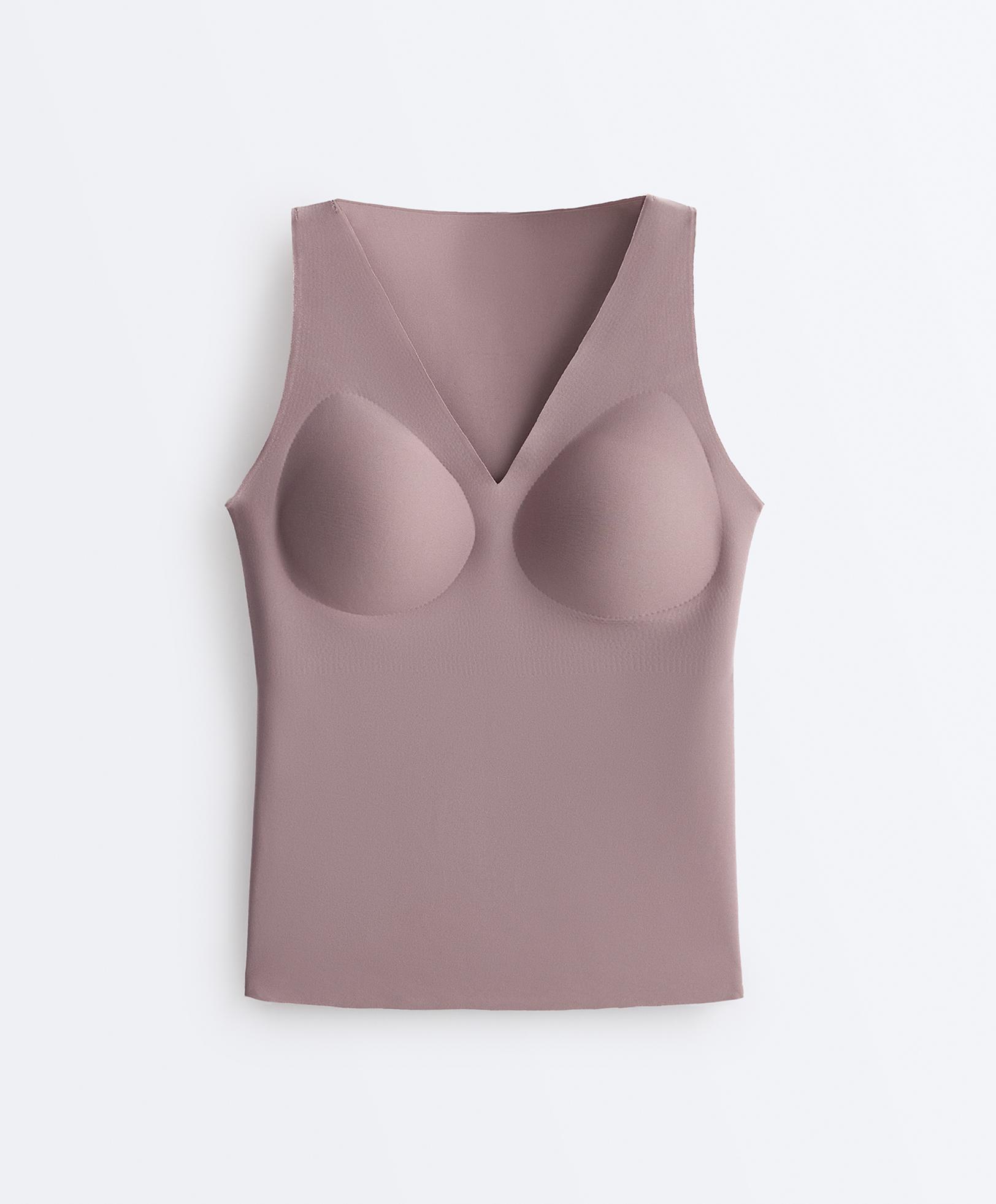 Perfect-adapt strap Tank top — GREY-LILAC